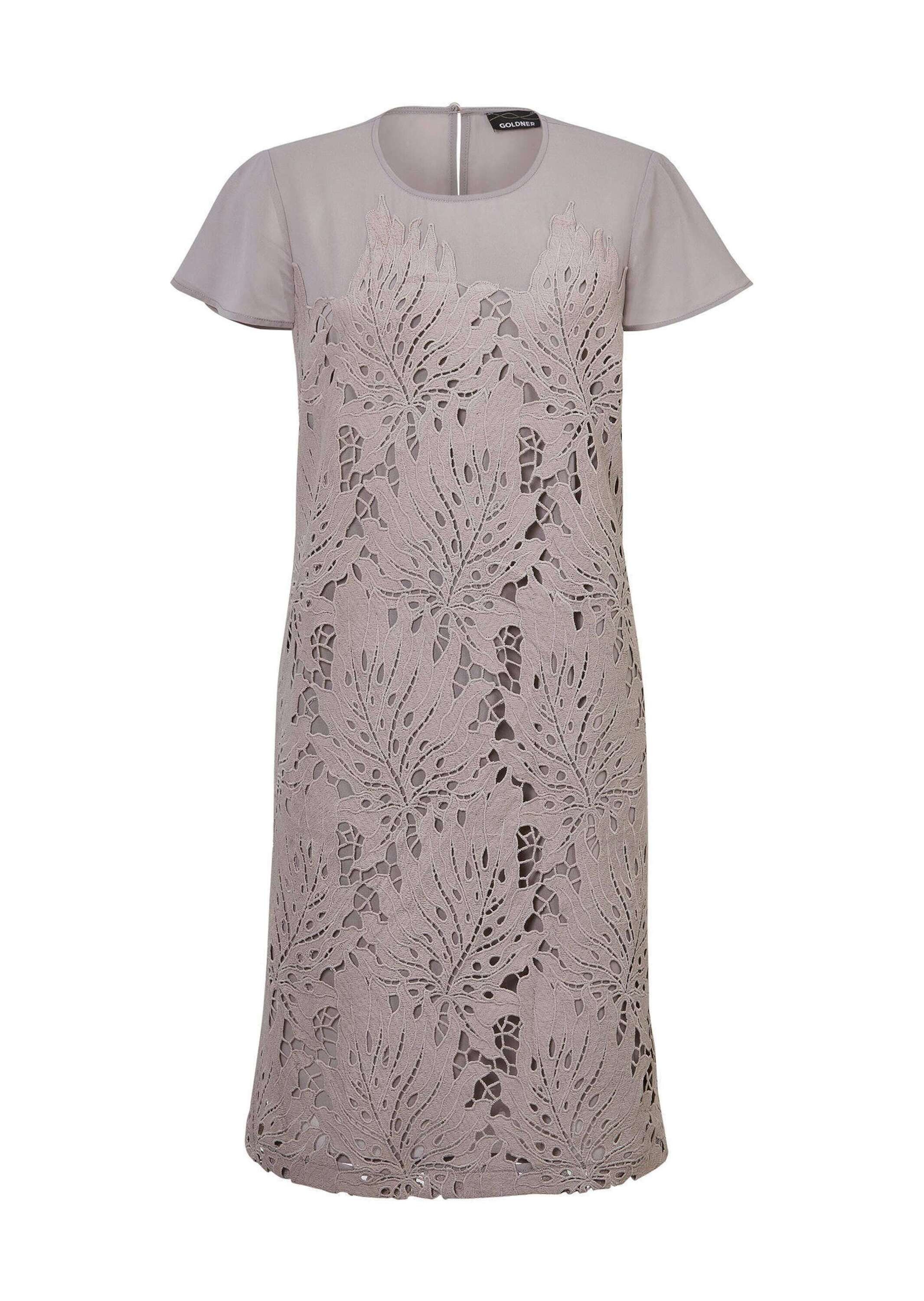 GOLDNER Abendkleid "Kleid aus sommerlicher Spitze" mit kleinen Flügelärmelc günstig online kaufen