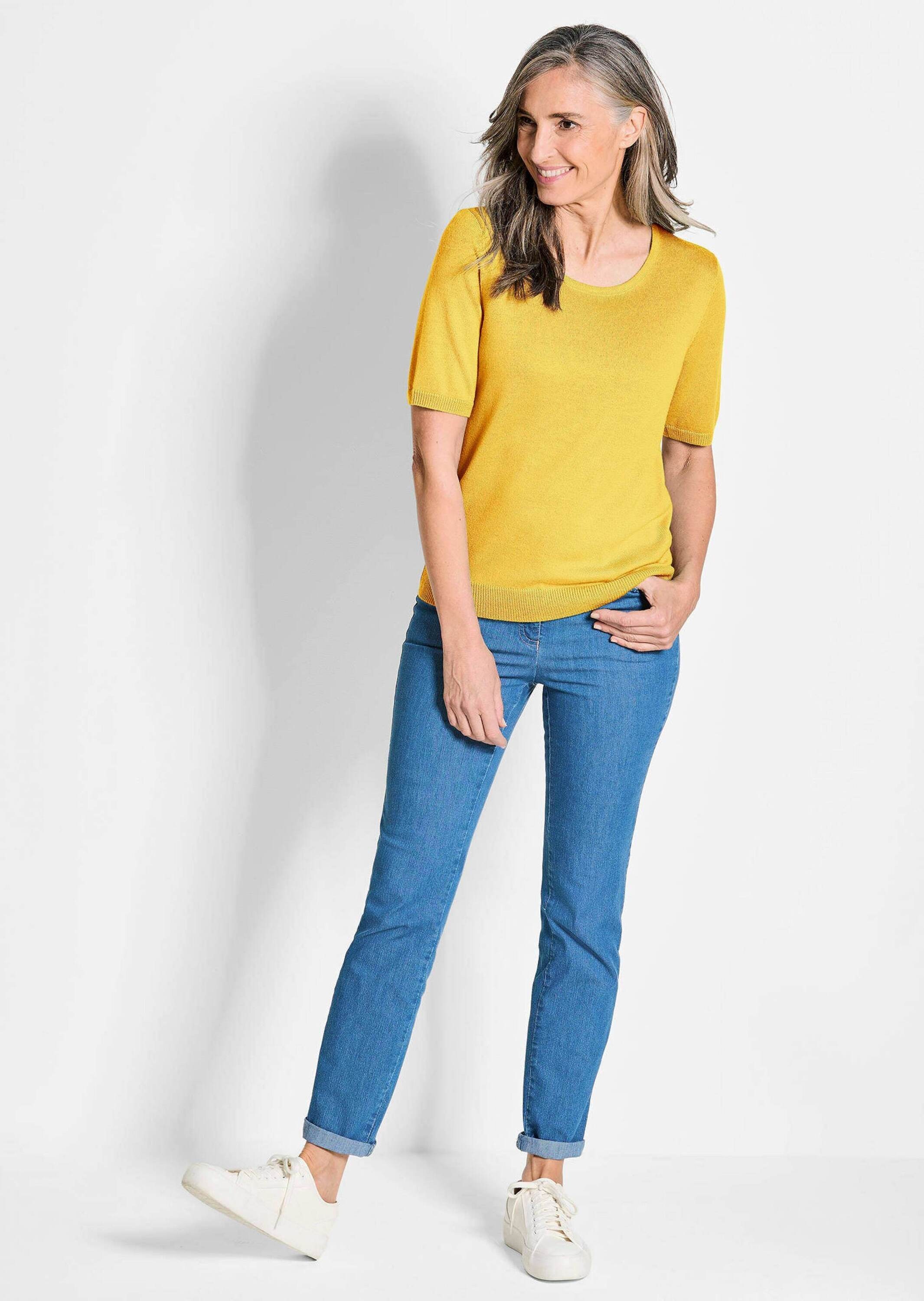 GOLDNER Strickpullover »Kurzgröße Strickpullover«