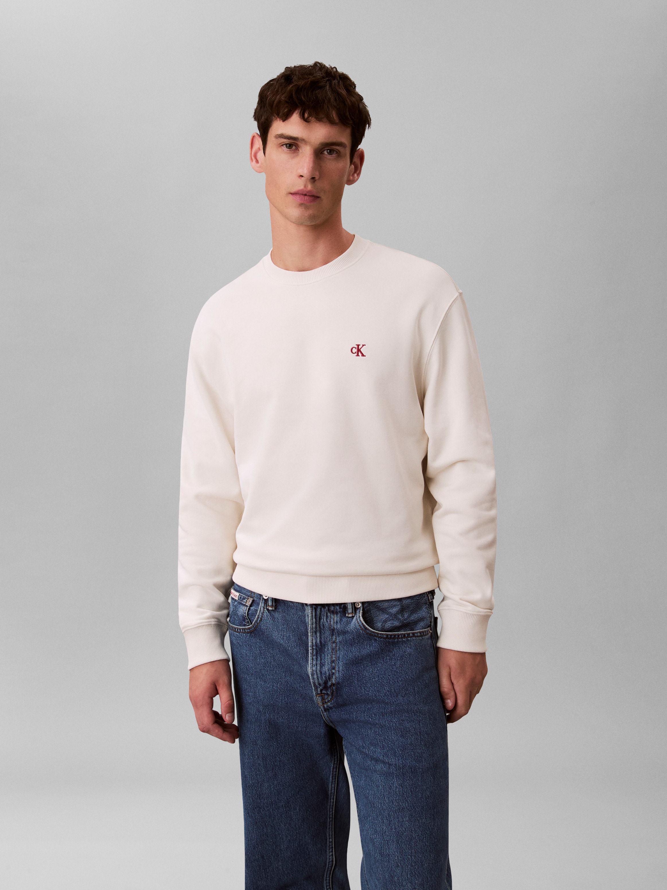 Calvin Klein Jeans Sweatshirt, Regular fit mit Rundhalsausschnitt günstig online kaufen