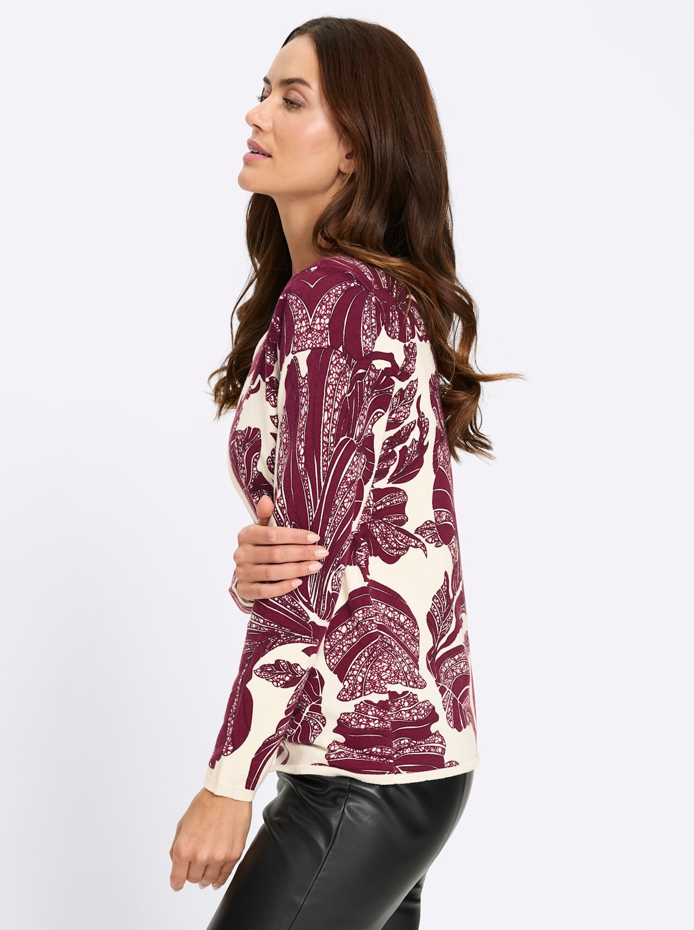 heine Strickpullover »Druck-Pullover«