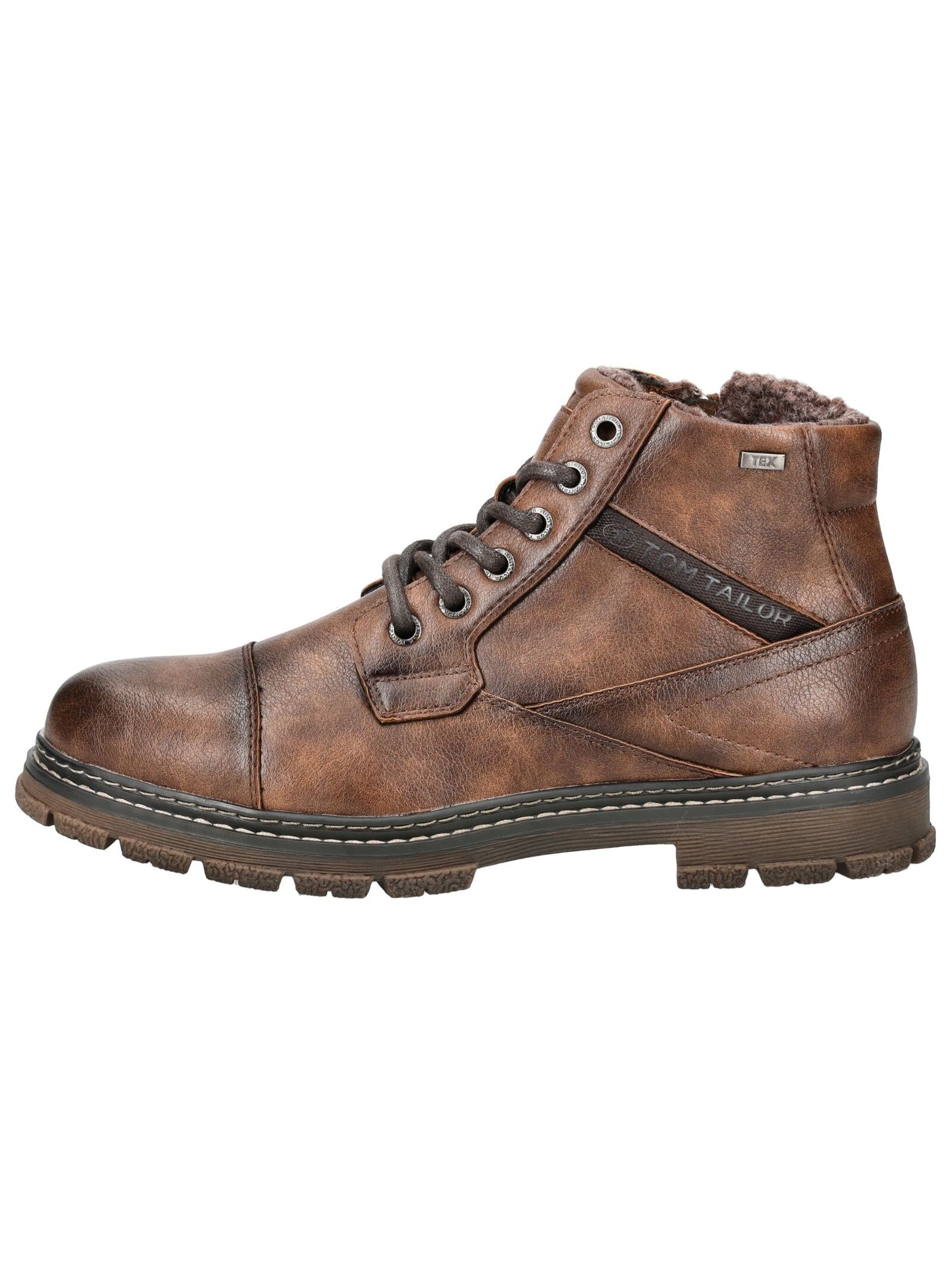 TOM TAILOR Schnürstiefelette »Tom Tailor Stiefelette Lederimitat/Textil«