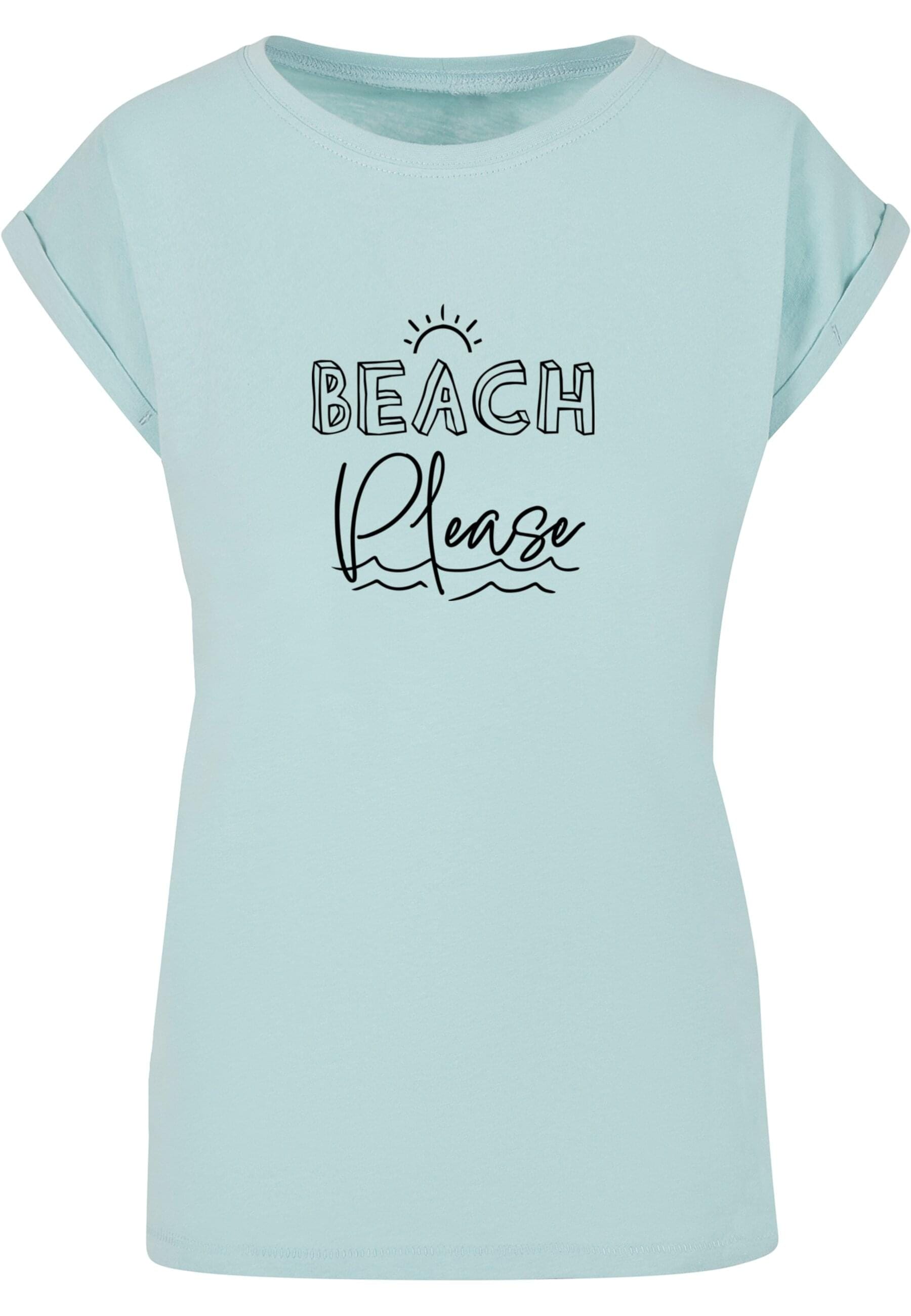 Merchcode T-Shirt "Merchcode Damen Ladies Beach Please Extended Shoulder Te günstig online kaufen