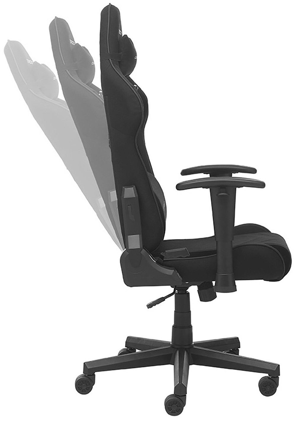 MCA furniture Gaming-Stuhl »DX Racer Prince Gamingchair«, (Set), 1 St., Stoff, Gaming,Racing,Design,Lordose,Kissen,Armlehne,drehbar,verstellbar