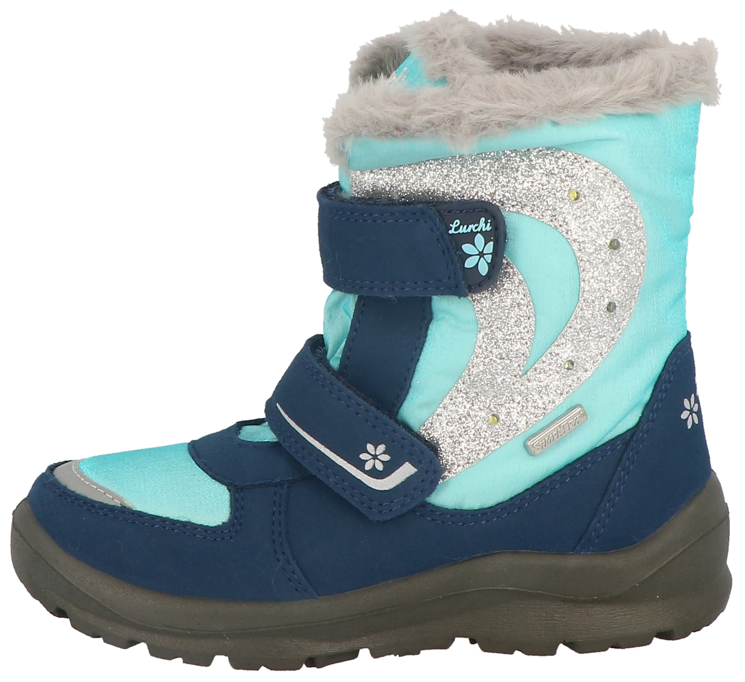 Lurchi Winterstiefel »Kadira-SYMPATEX Blinkschuh«, Winterboots, Outdoorstiefel, Klettboots mit Glitzerbesatz