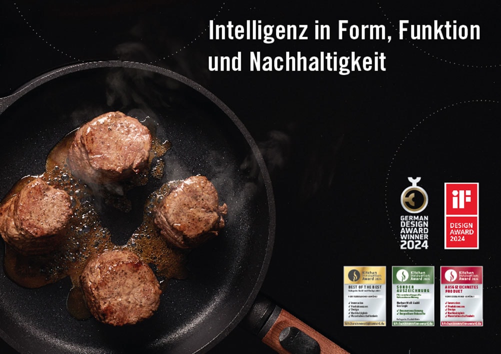 WOLL MADE IN GERMANY Bratpfanne »Eco Logic QXR Guss-Pfanne mit Deckel, viereckig«, Aluminiumguss, (2 tlg.), PFAS-freie Diamond-QXR - Beschichtung
