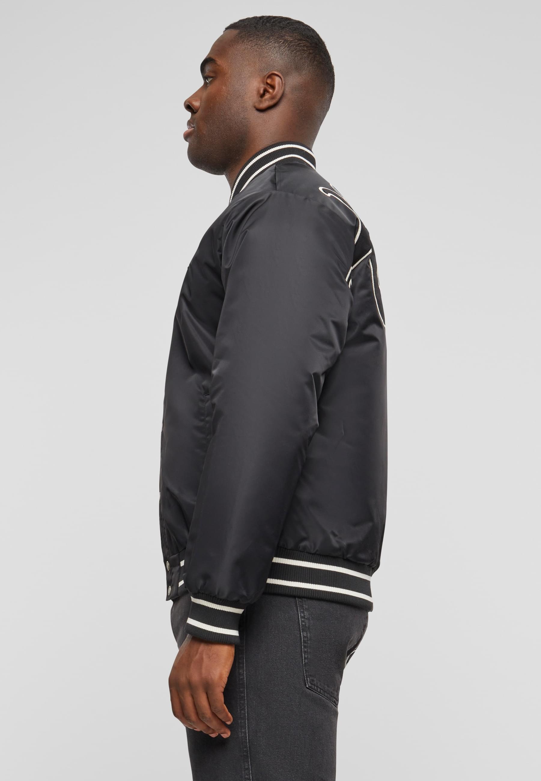 Karl Kani Allwetterjacke »Karl Kani Herren Karl Kani OG Diner Bowling Jacket«, (1 St.), ohne Kapuze