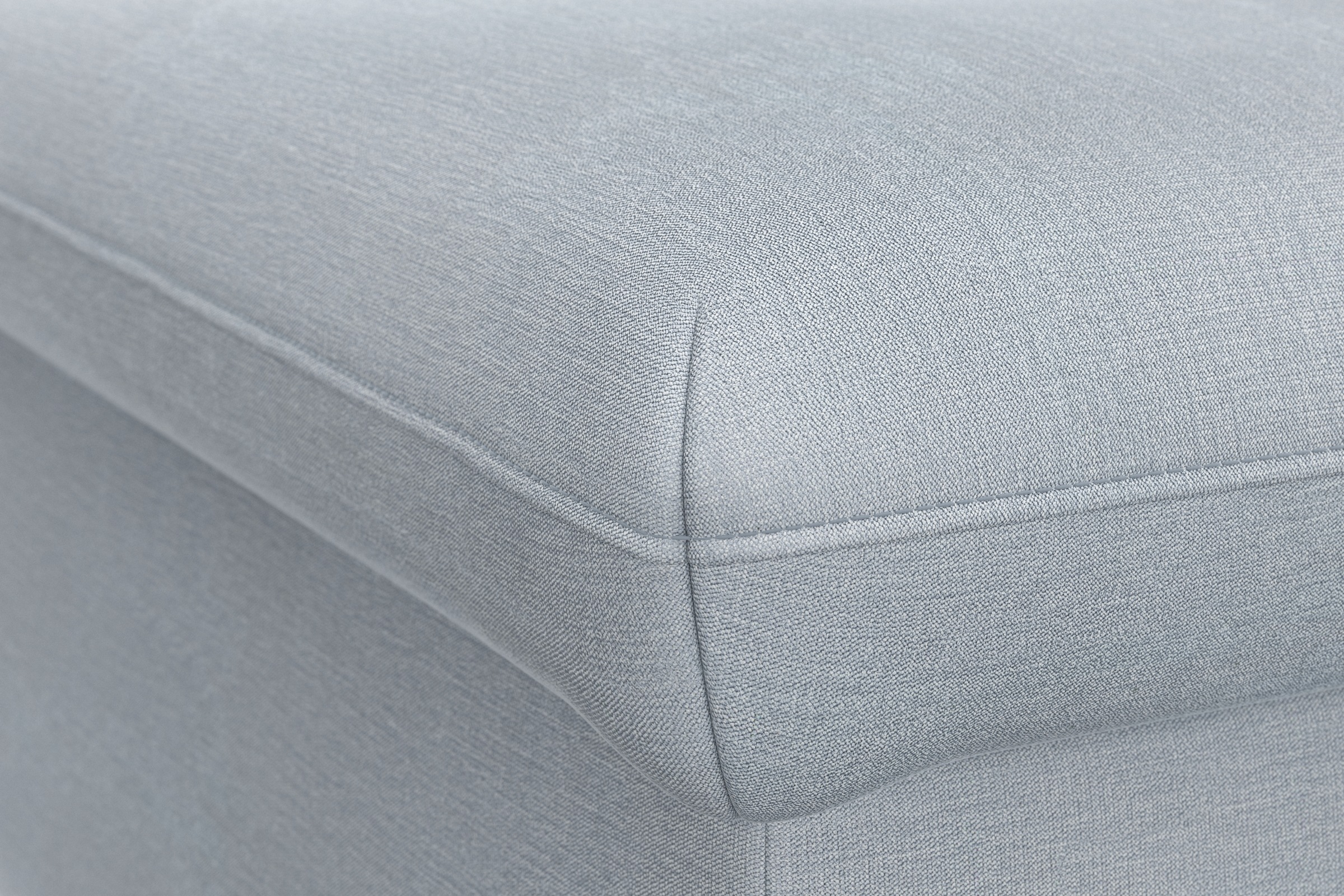 DOMO collection Hocker »Topper«, mit Wellenunterfederung, auf Kunststoffgleitern