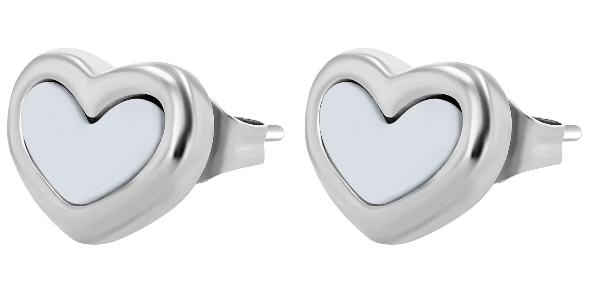 Adelia´s Paar Ohrhänger "Damen Ohrringe – Ohrstecker Herz aus Edelstahl mit günstig online kaufen