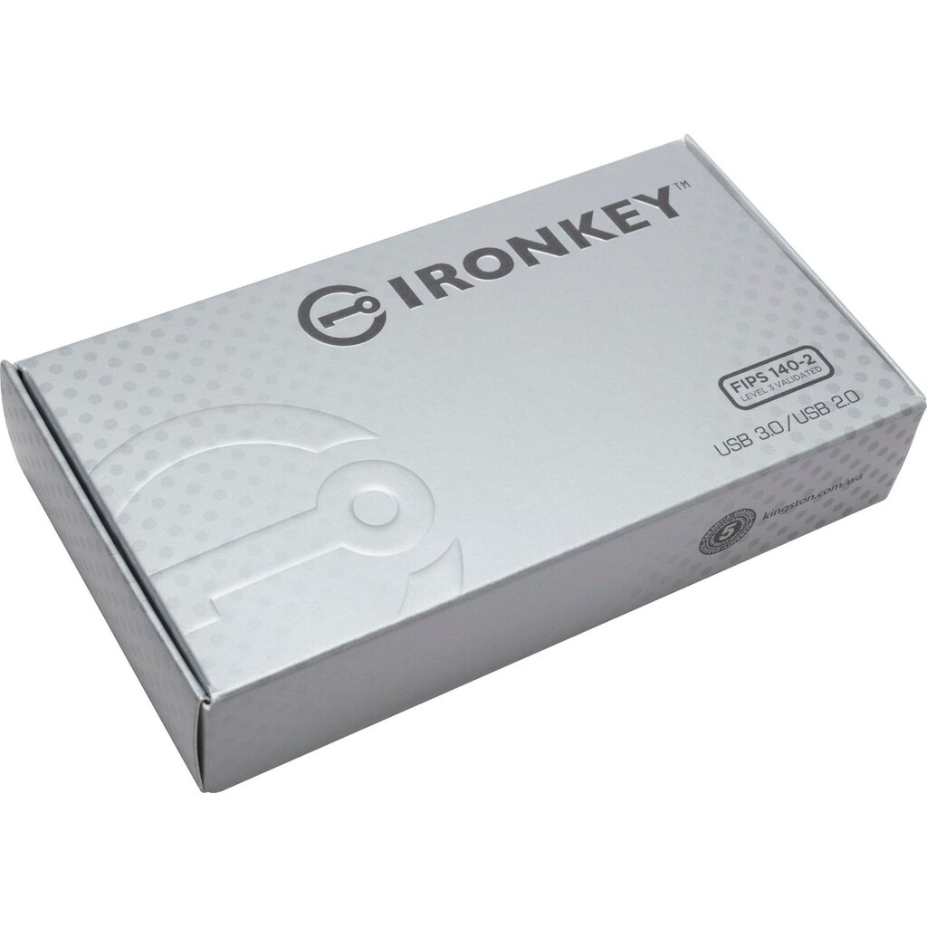 Kingston USB-Stick »IRONKEY D300S 128GB«, (USB 3.1 Lesegeschwindigkeit 250 MB/s)