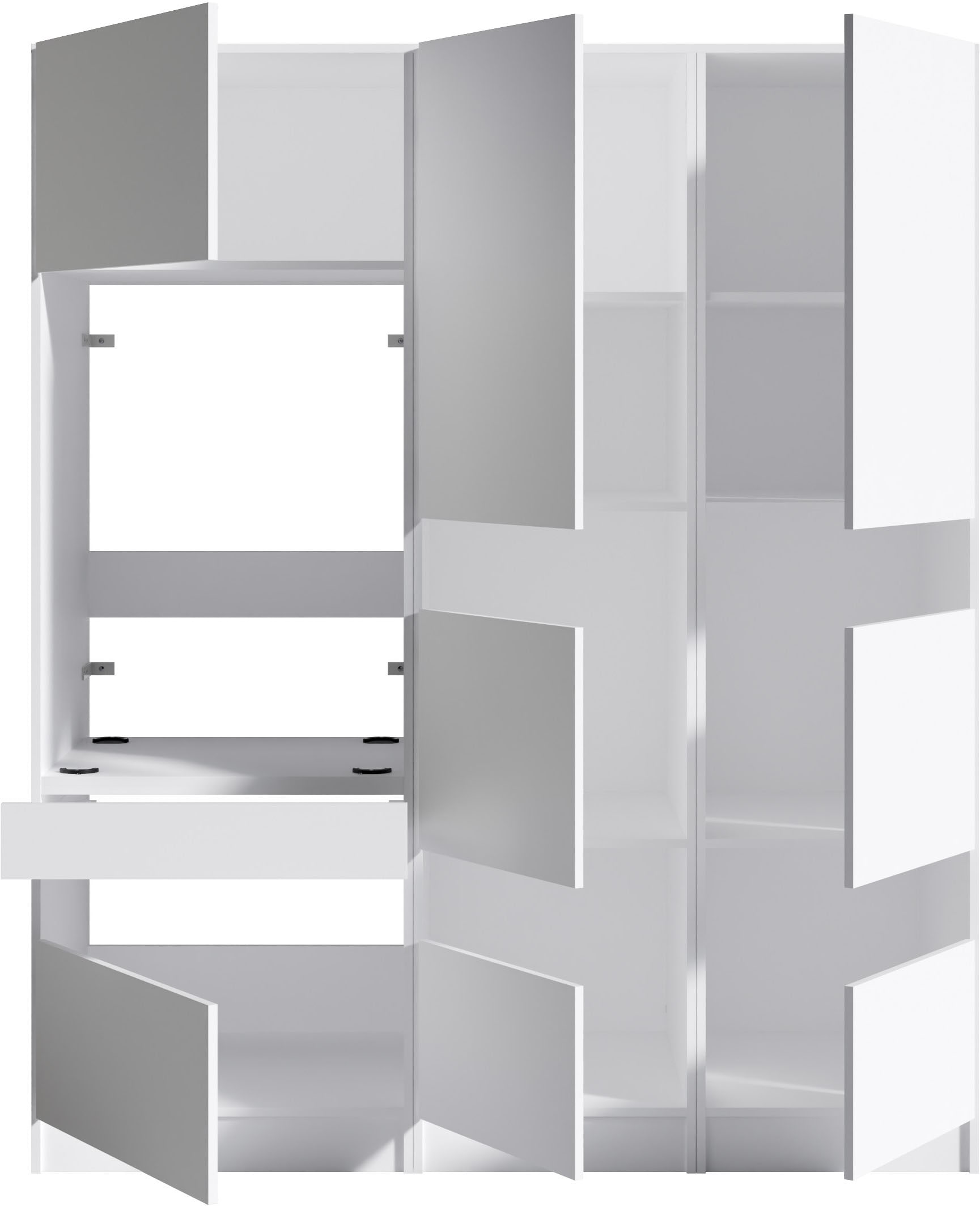 BASIC by Balculina Mehrzweckschrank-Set »Washhome B/T/H 168x68x200 cm« 3 Stk. tlg.