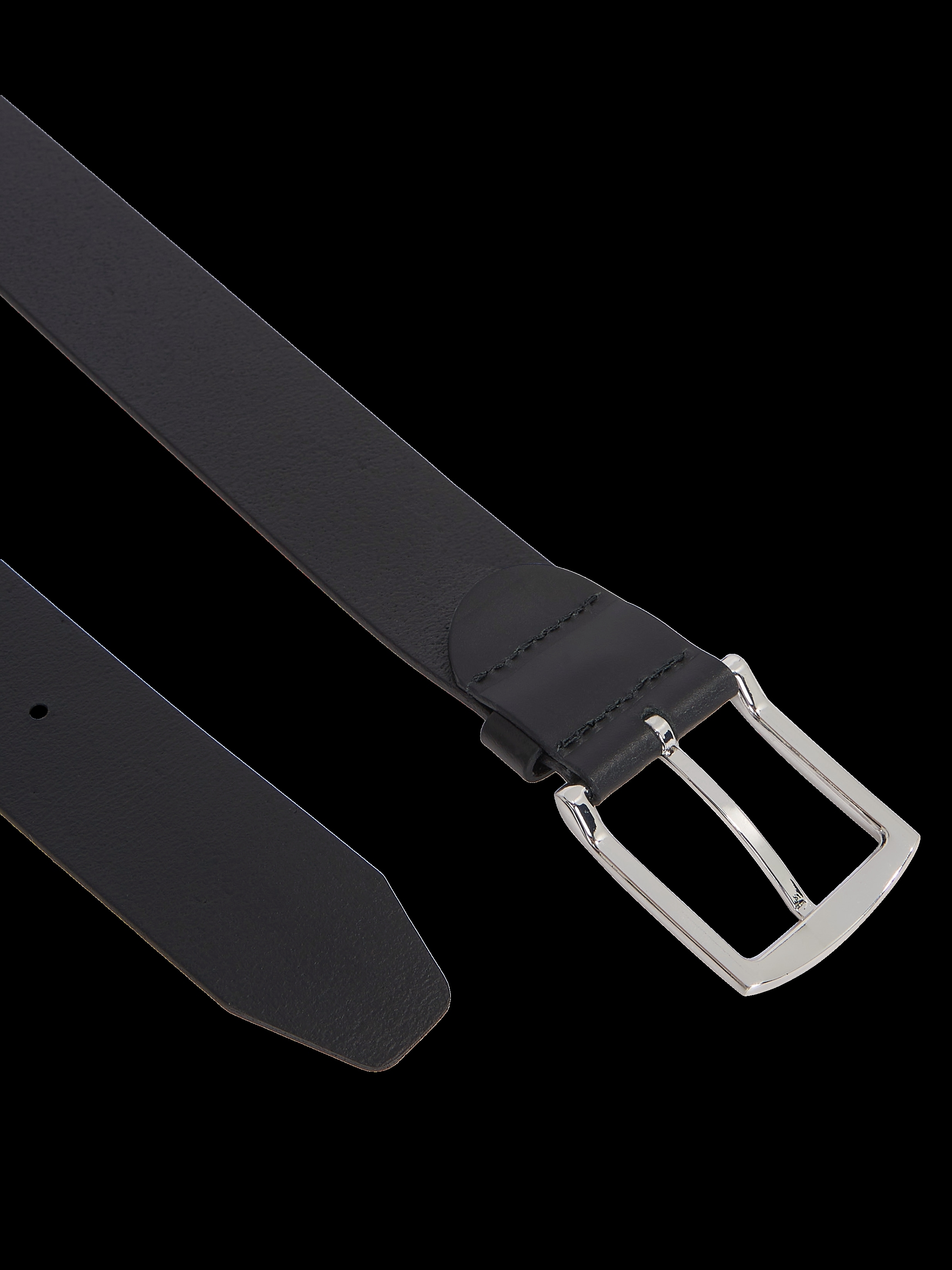 Tommy Hilfiger Ledergürtel »New Denton 4 cm«, NEW DENTON BELT mit Flag-Logoschlaufe