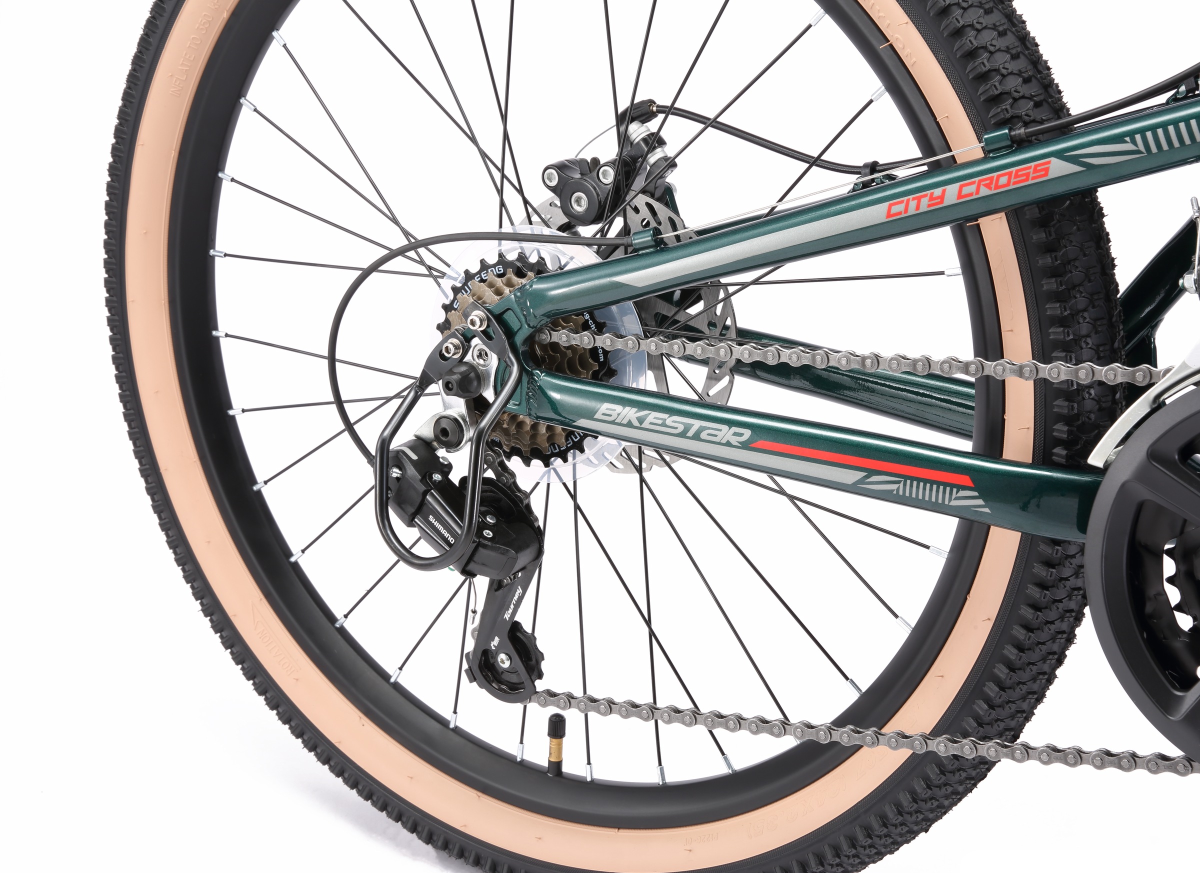 Bikestar Jugendfahrrad 21 Gang Shimano RD-TY21 Schaltwerk Kettenschaltung