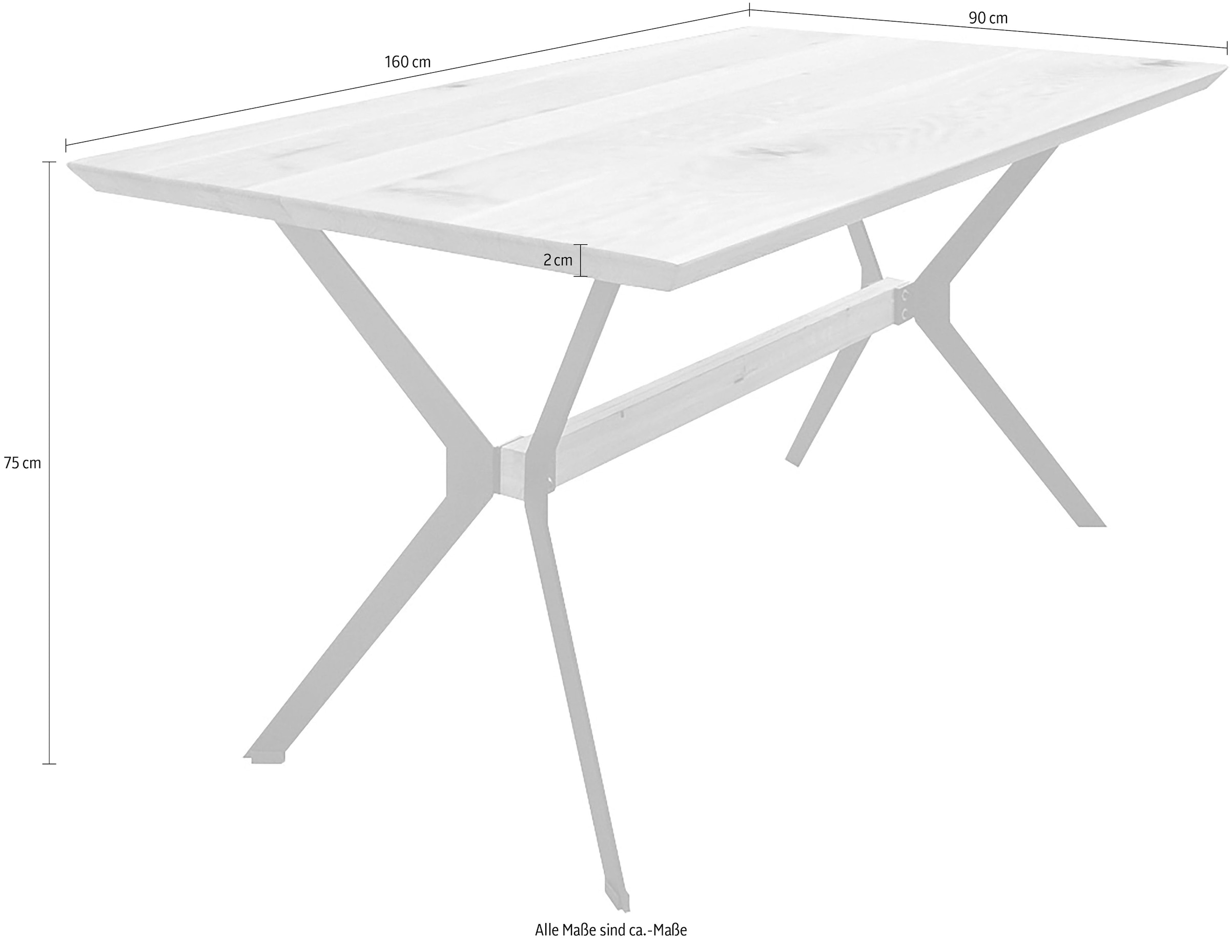 Paroli Esstisch »Sierra« in 3 Breiten