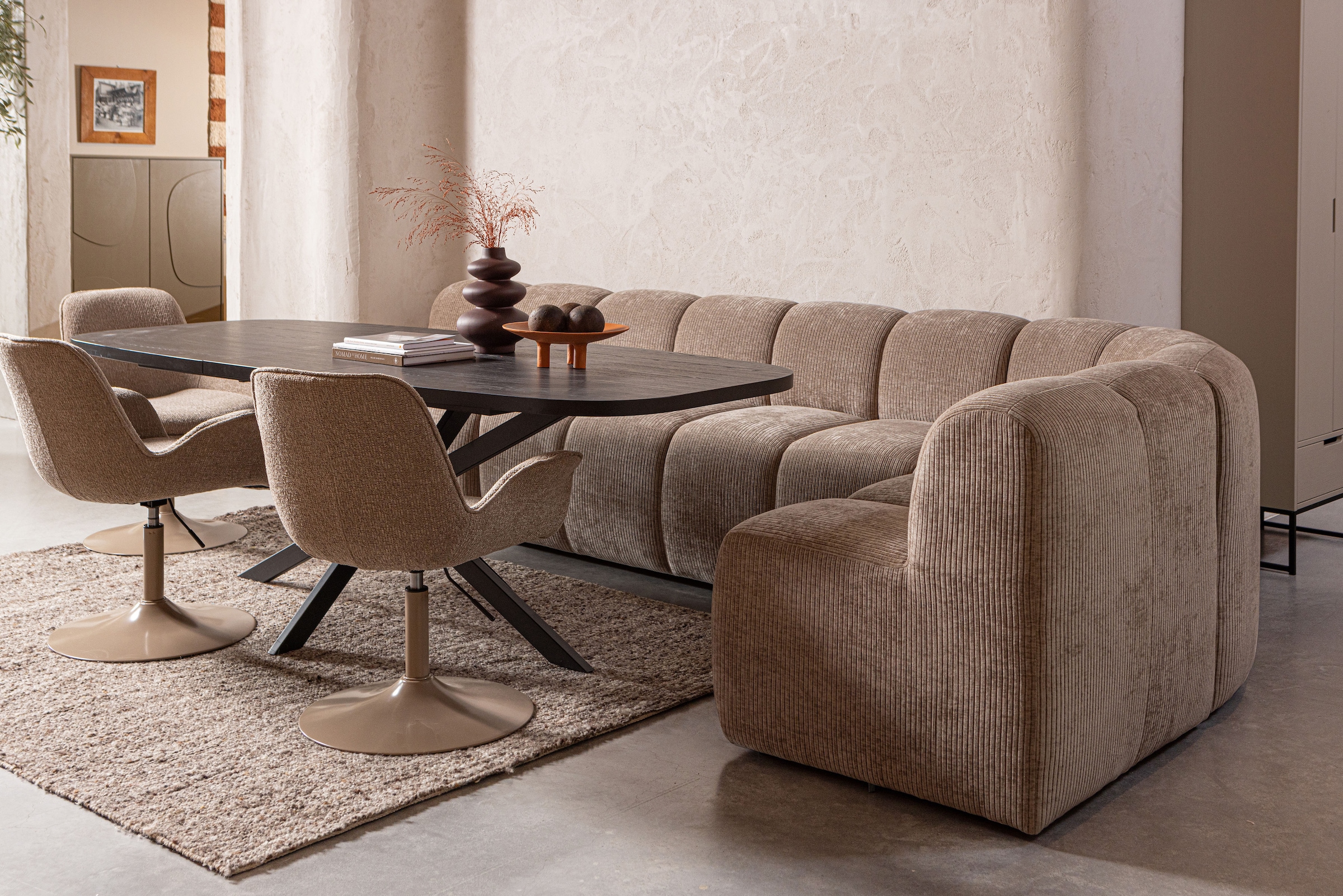 WOOOD Sofa-Mittelelement »Mojo mit Jacquard-Rippenbezug B 84 x T 73 x H 83 cm« Ausgezeichnete Verschleißfestigkeit, kombinierbar, Tragkraft 120 kg