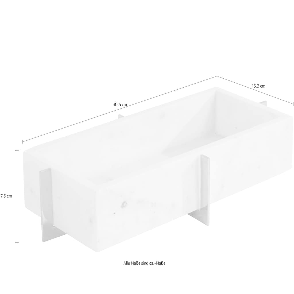 Guido Maria Kretschmer Home&Living Dekotablett »Alonger«, (1 St.), Aufbewahrung, aus Marmor