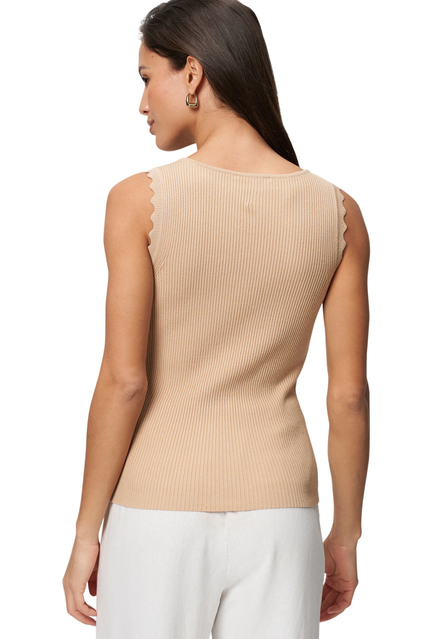 Zero Strickpullover »zero Stricktop mit Wellenkanten«, (1 tlg.), weiteres Detail
