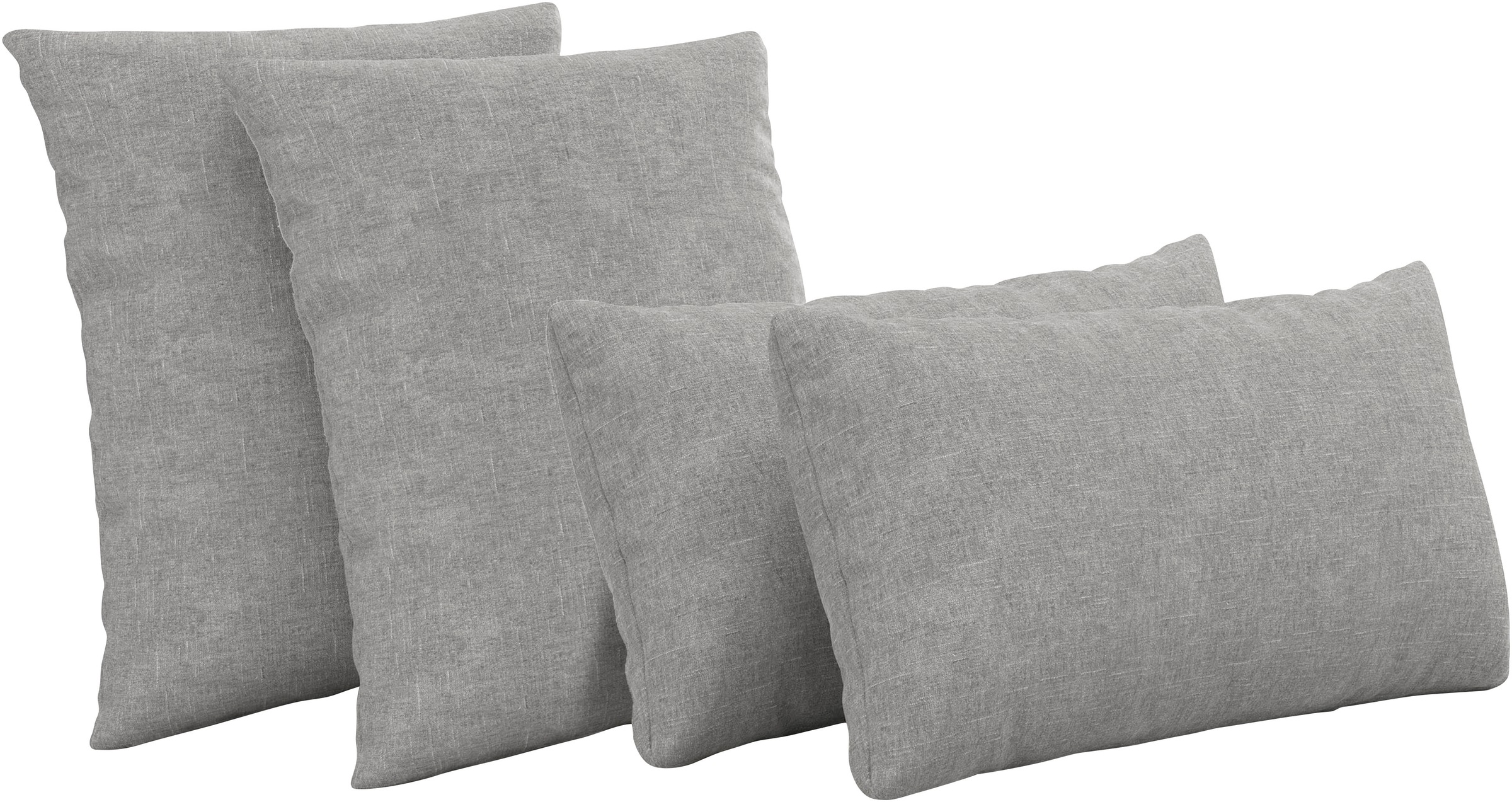 Auflagekissen SIT & MORE, T:10cm, grau, 100% Polyester, Polsterauflagen, "Dali", 4 Stück im Set