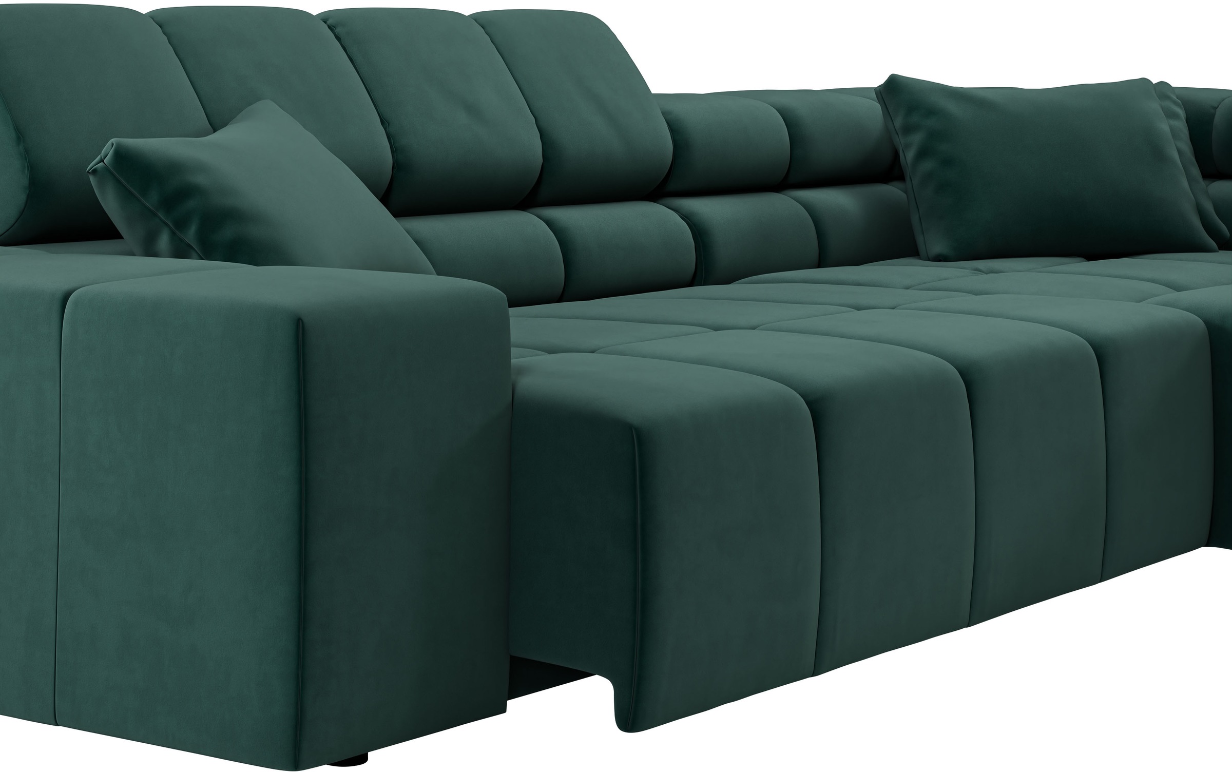 INOSIGN Ecksofa »Ancona incl. Kopfteilverstellung, Breite 319cm, L-Form«, wahlweise motorische Sitztiefenverstellung, auch in Cord + Easy Care