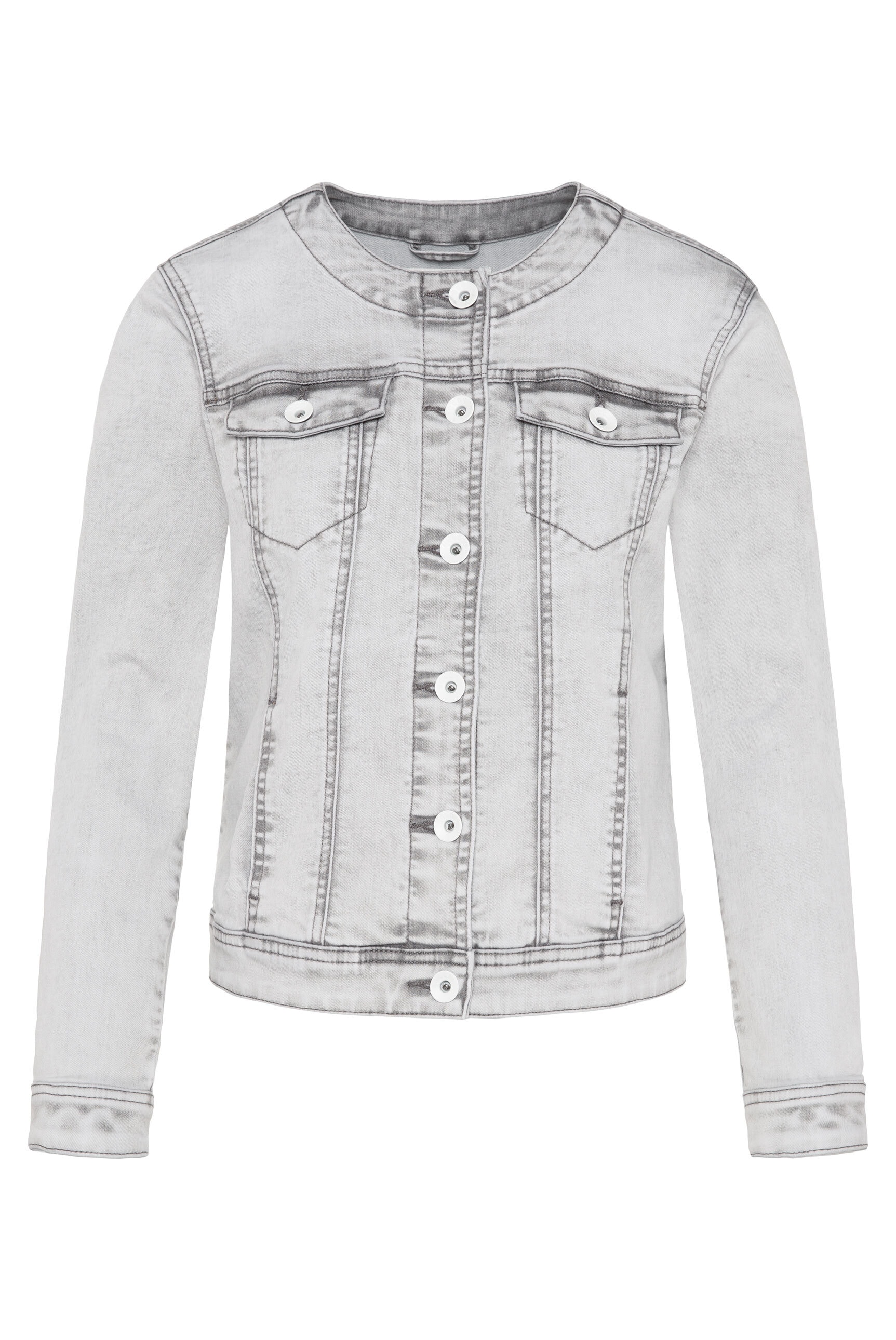 SOCCX Jeansjacke, ohne Kapuze, mit Brusttaschen