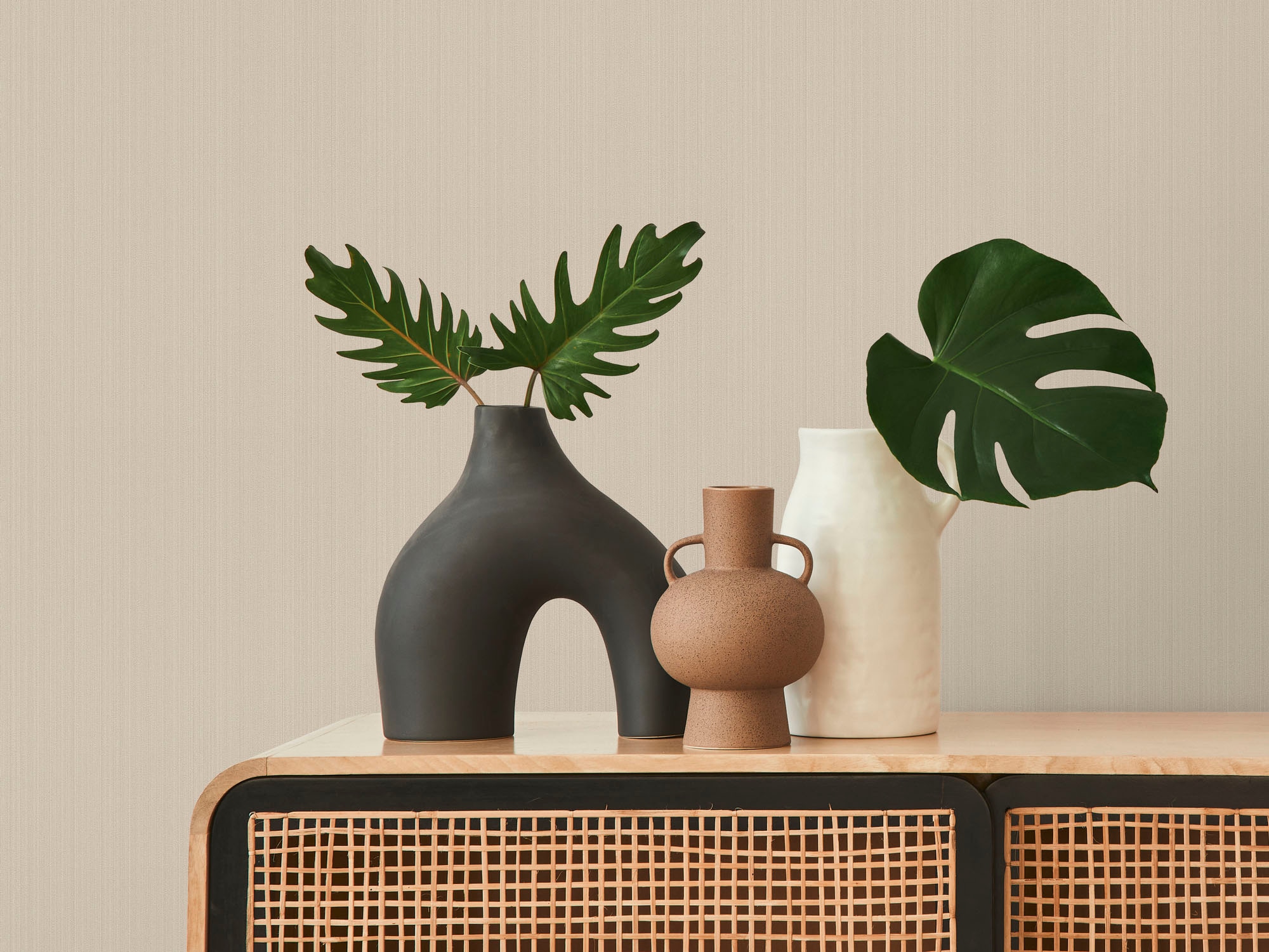 living walls Vliestapete »Mata Hari« Ton-in-Ton | unifarben strukturiert Tapete Uni Einfarbig