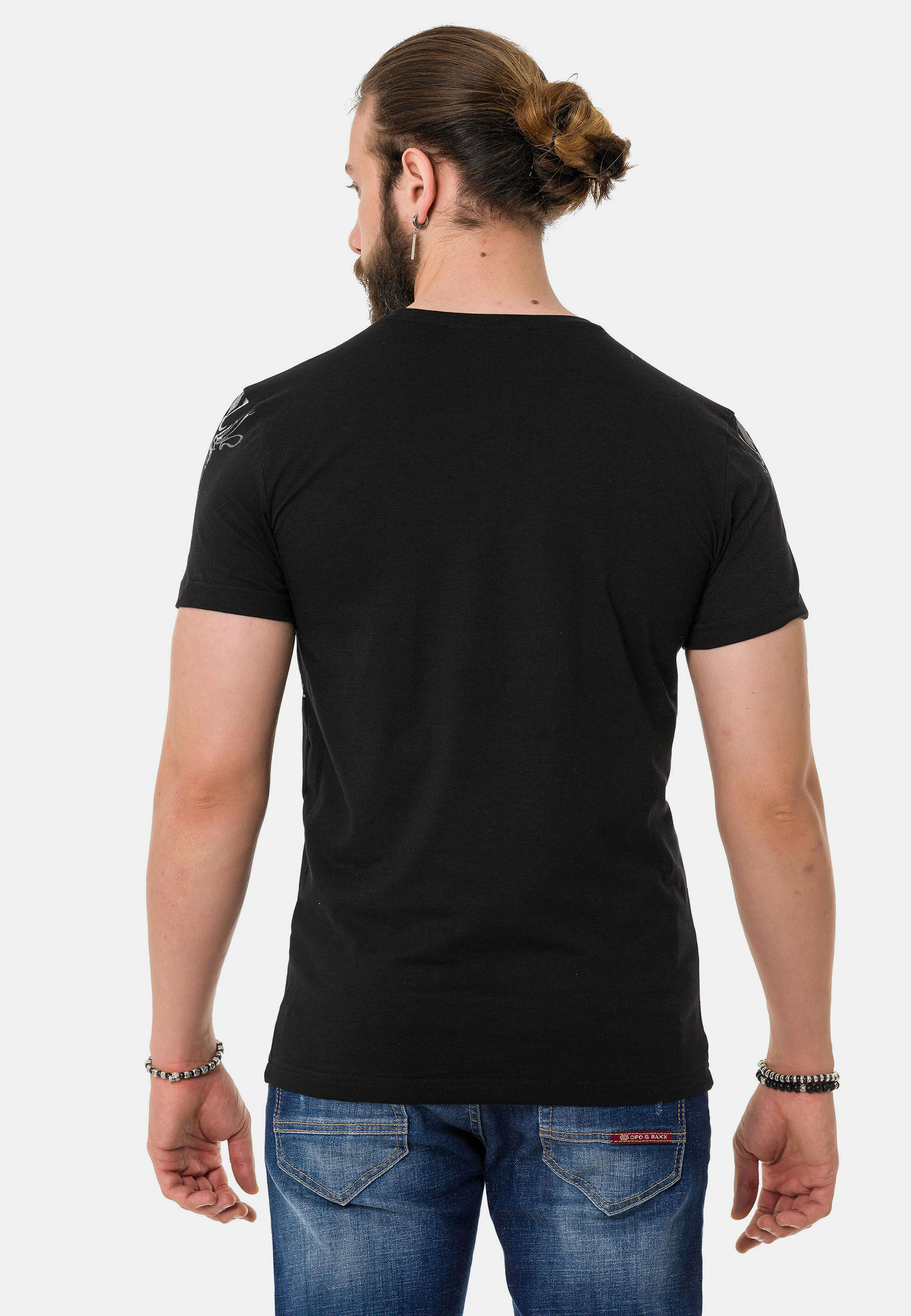 Thumbnail - Cipo & Baxx T-Shirt "T-Shirt" mit hochwertigem Frontmotiv