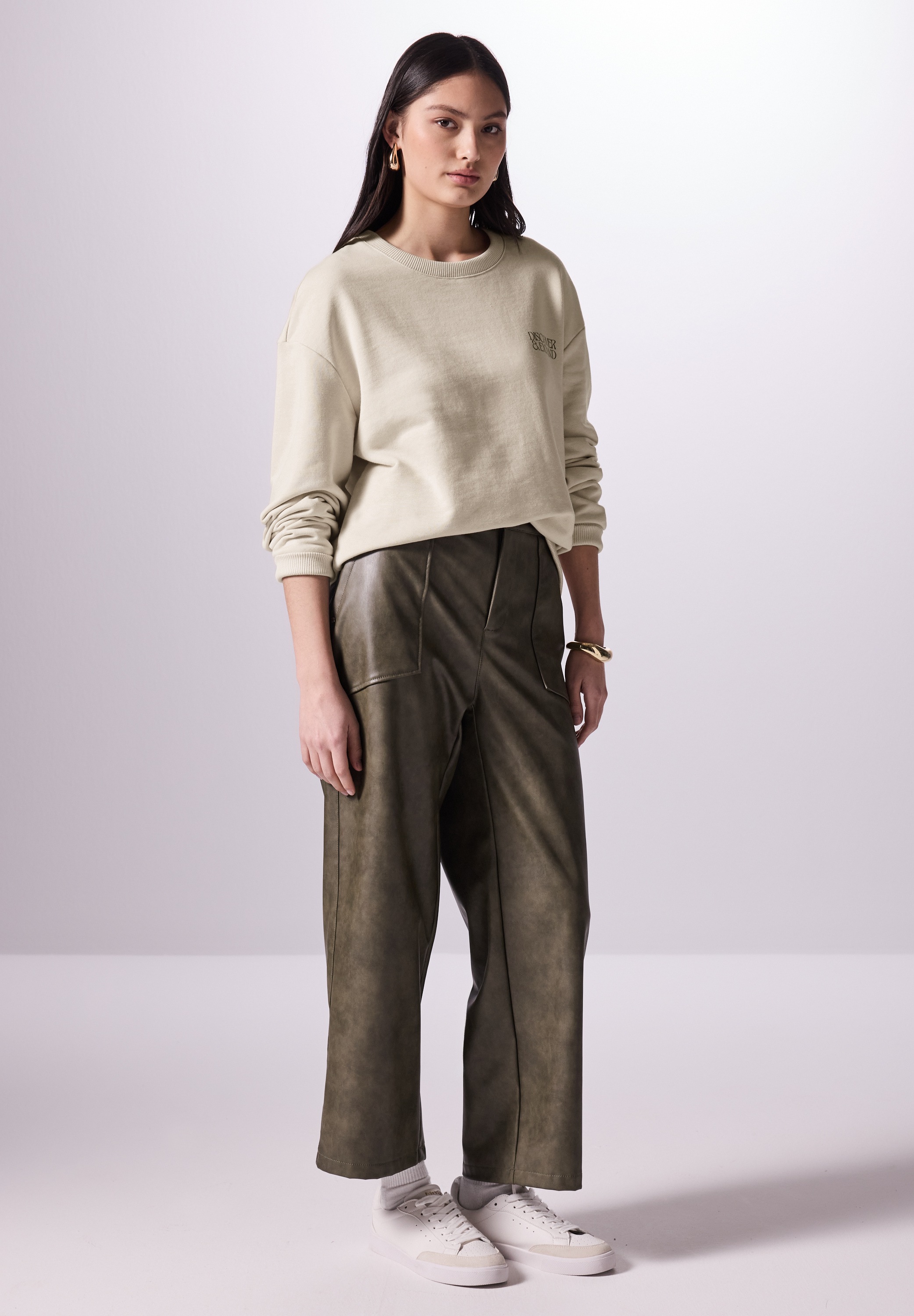 STREET ONE STUDIO Sweatshirt, im soften Baumwoll-Mix