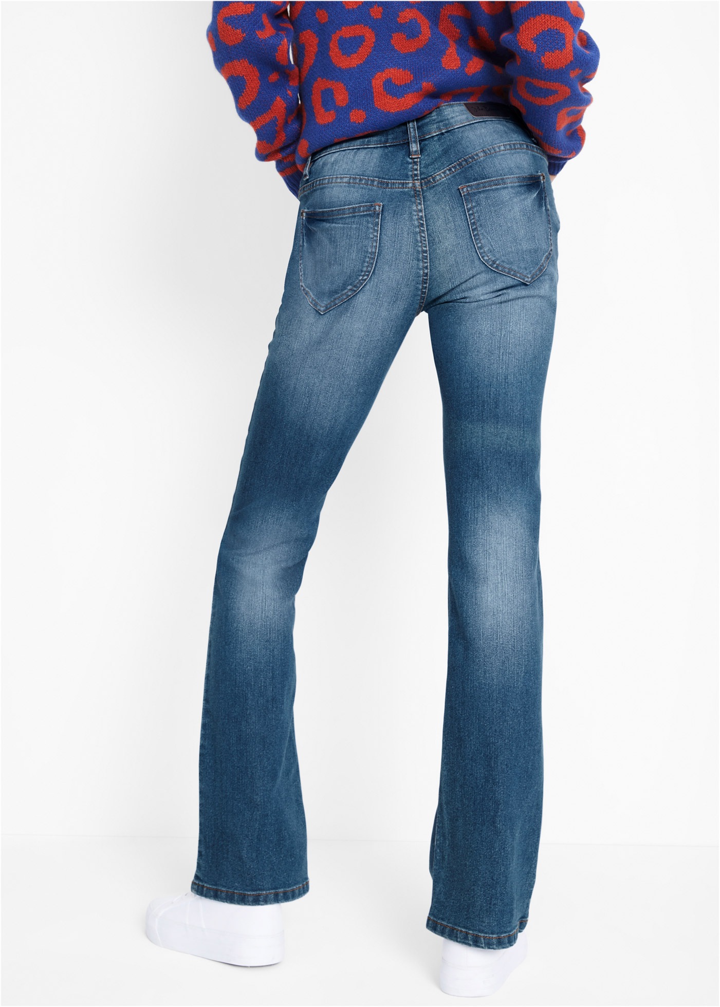 bonprix Bootcut-Jeans "Bootcut-Jeans Mid Waist, Komfort-Stretch", Mid Waist günstig online kaufen