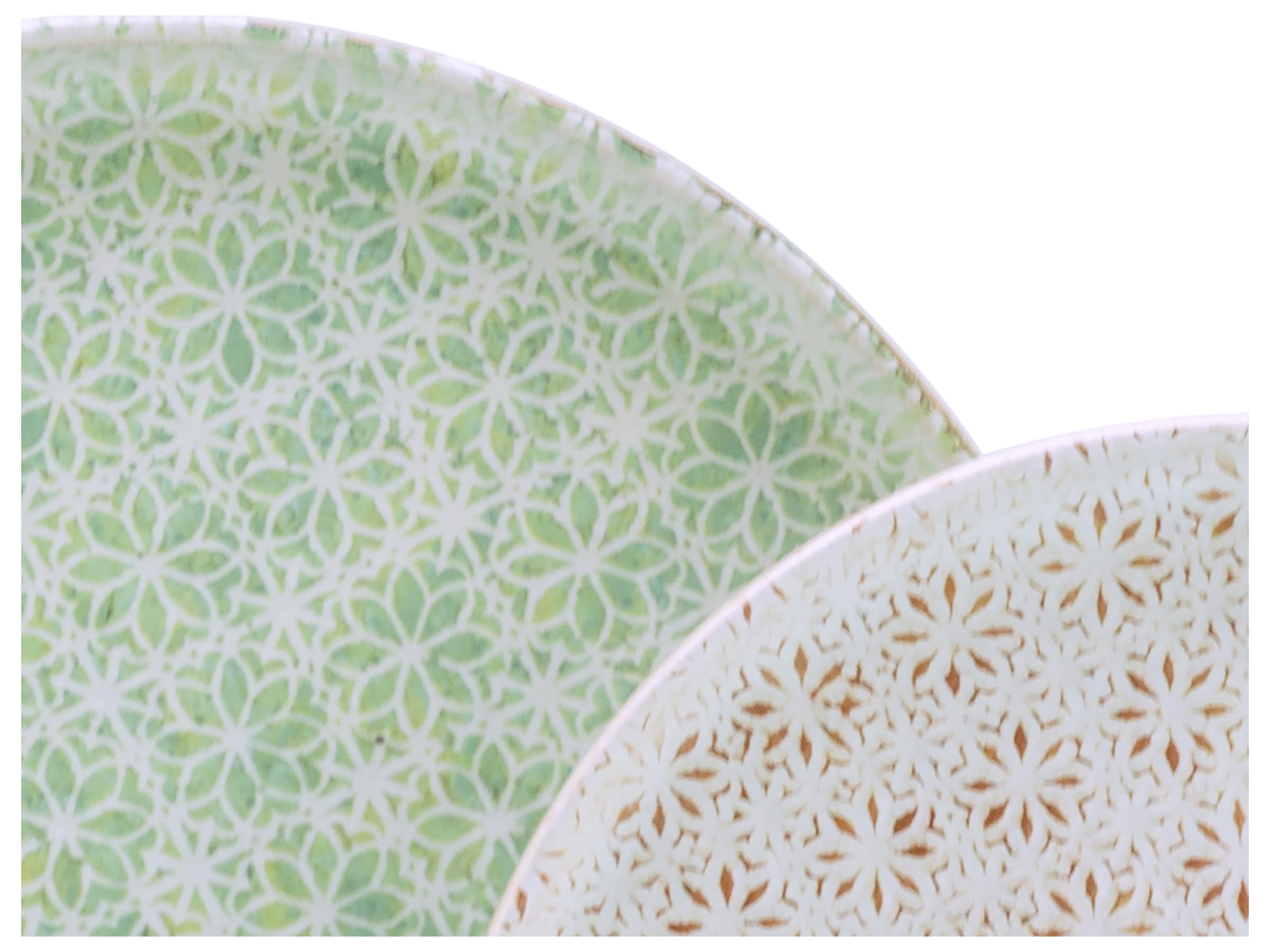 CreaTable Teller-Set »Uno Emiliana, Tellerset 12-tlg«, (Set, 12 tlg.), Shabby Look, Vintage Style