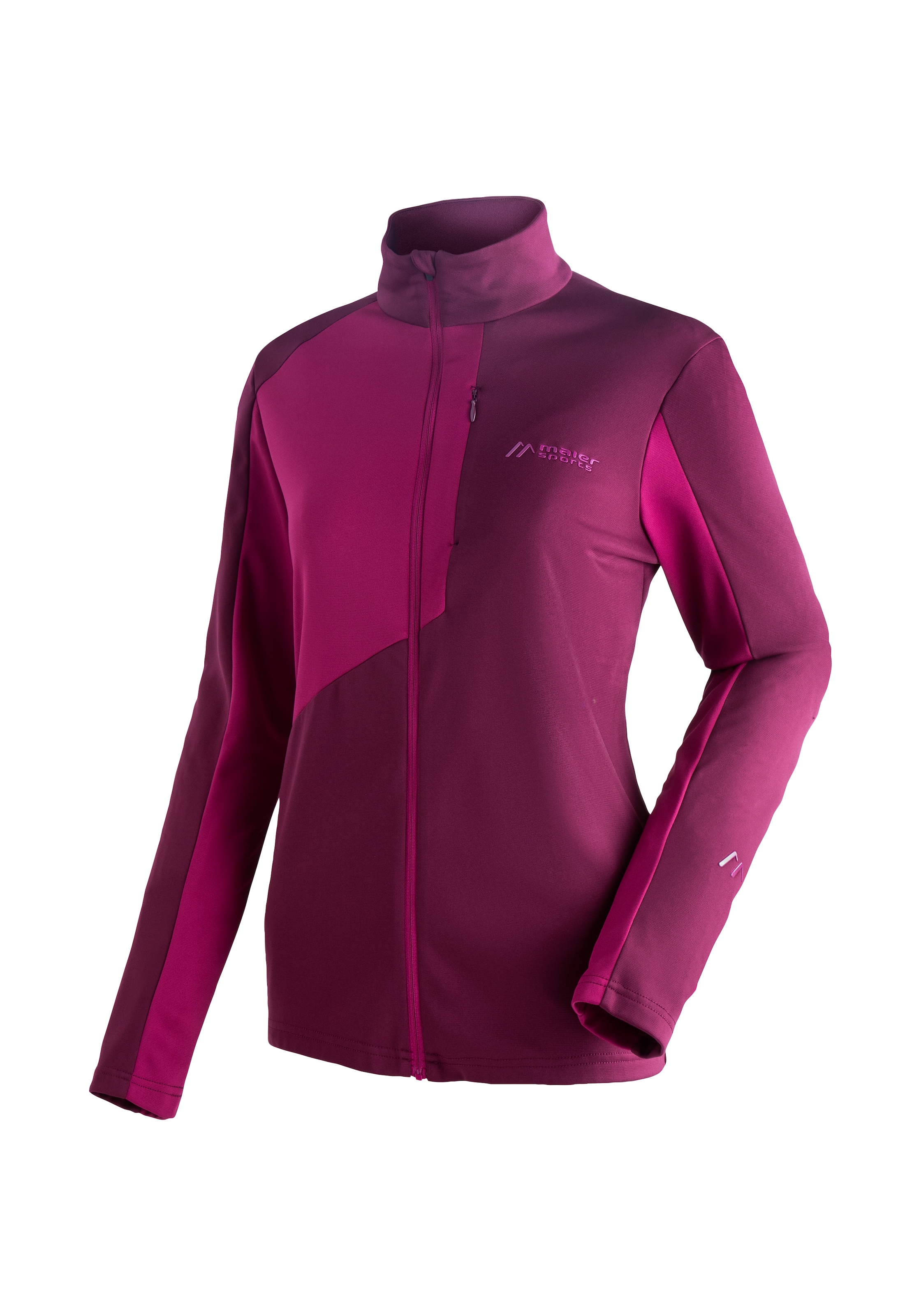 Maier Sports Fleecejacke "Purga Jacket", Damen Midlayer, Fleece mit aufgerauter Innenseite