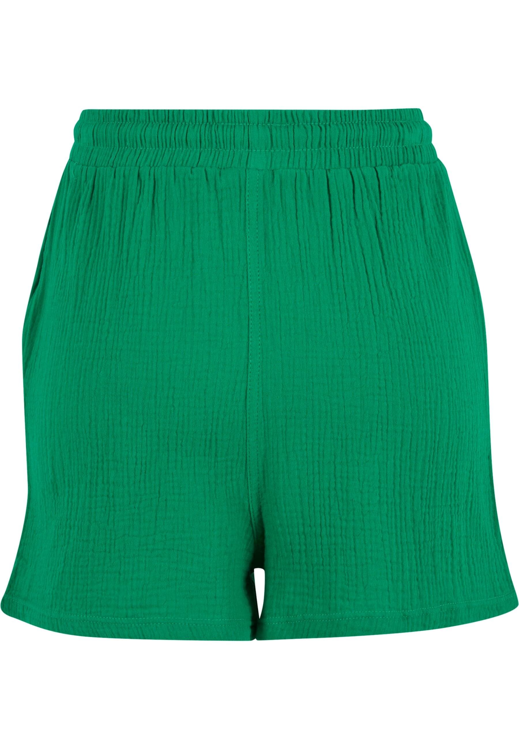 URBAN CLASSICS Sweatshorts »Urban Classics Ladies Musselin Shorts«, (1 tlg.)