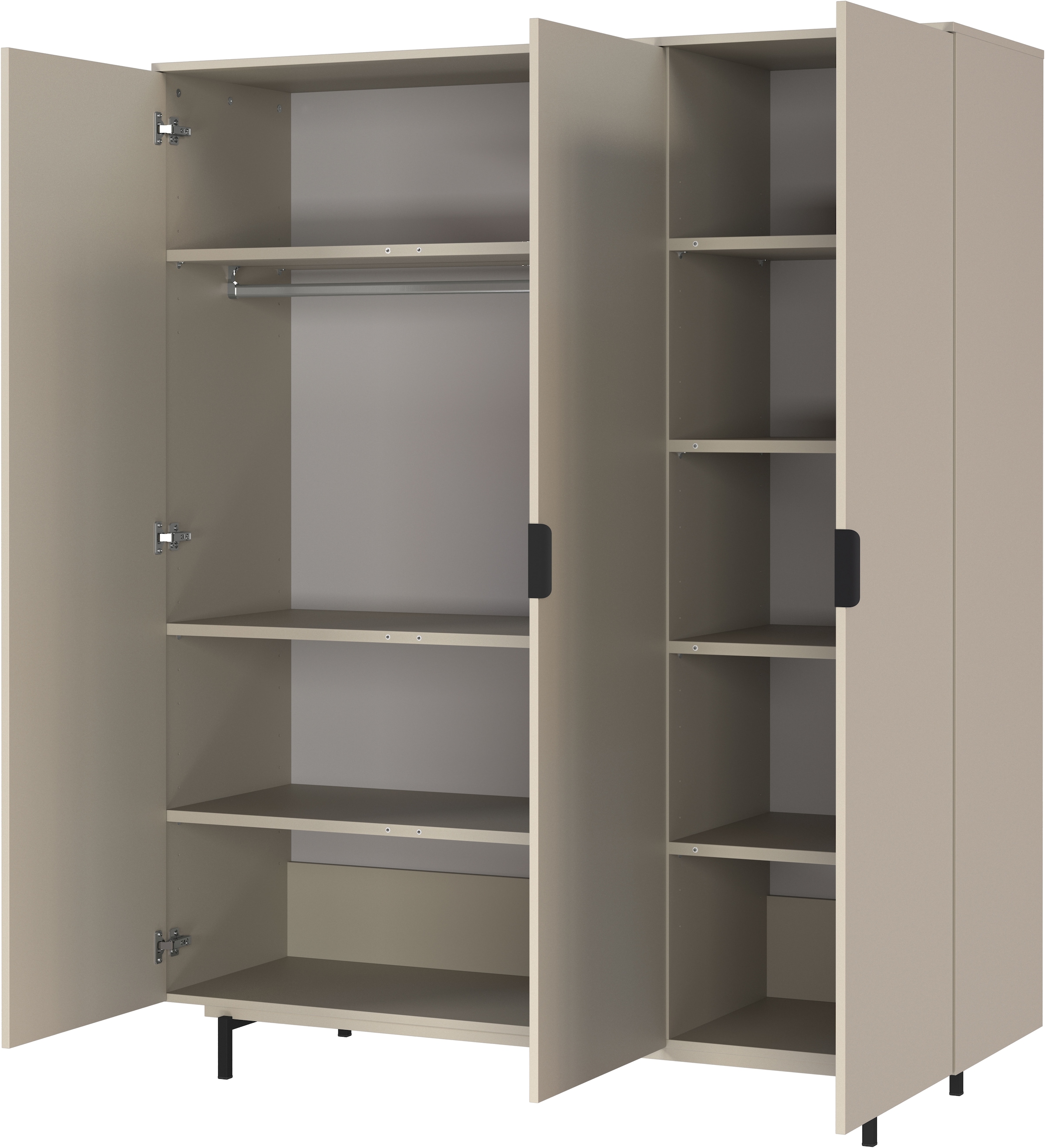 GERMANIA Babymöbel-Set »Tomino«, (Set, 4 tlg.), modernes Design, mitwachsendes Komplett-Set mit großem Schrank