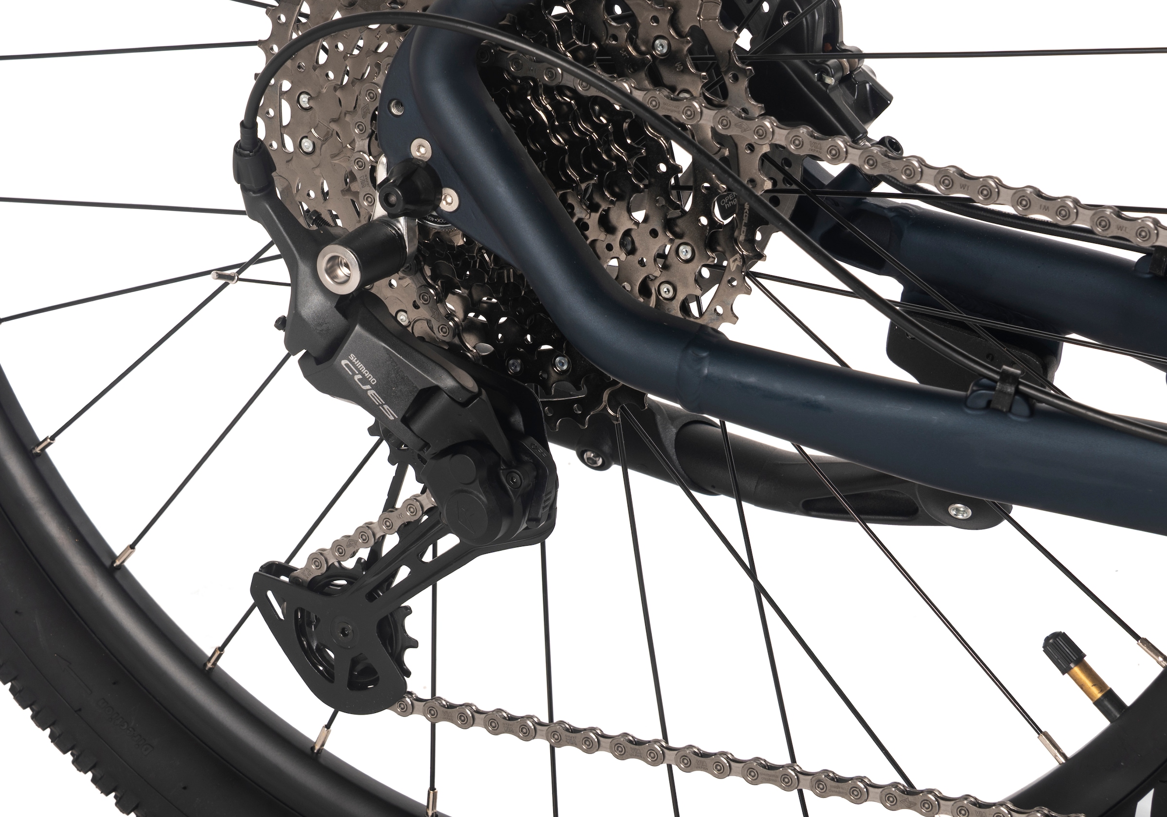 Adore E-Bike »27,5" Alu MTB Pedelec GX-650 Mittelmotor 80NM / 15Ah Nachtblau matt«, 11 Gang, Shimano, Cues, Mittelmotor 250 W