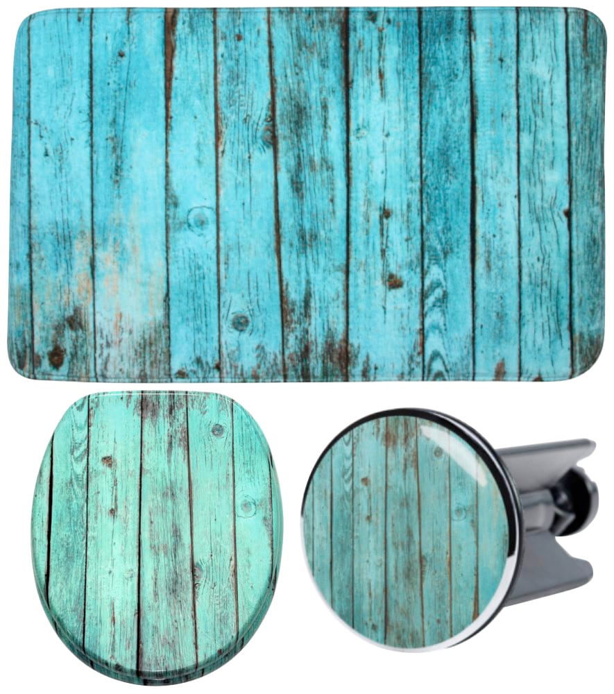 Sanilo Badaccessoire-Set "Lumber" bestehend aus WC-Sitz, Badteppich und Was günstig online kaufen
