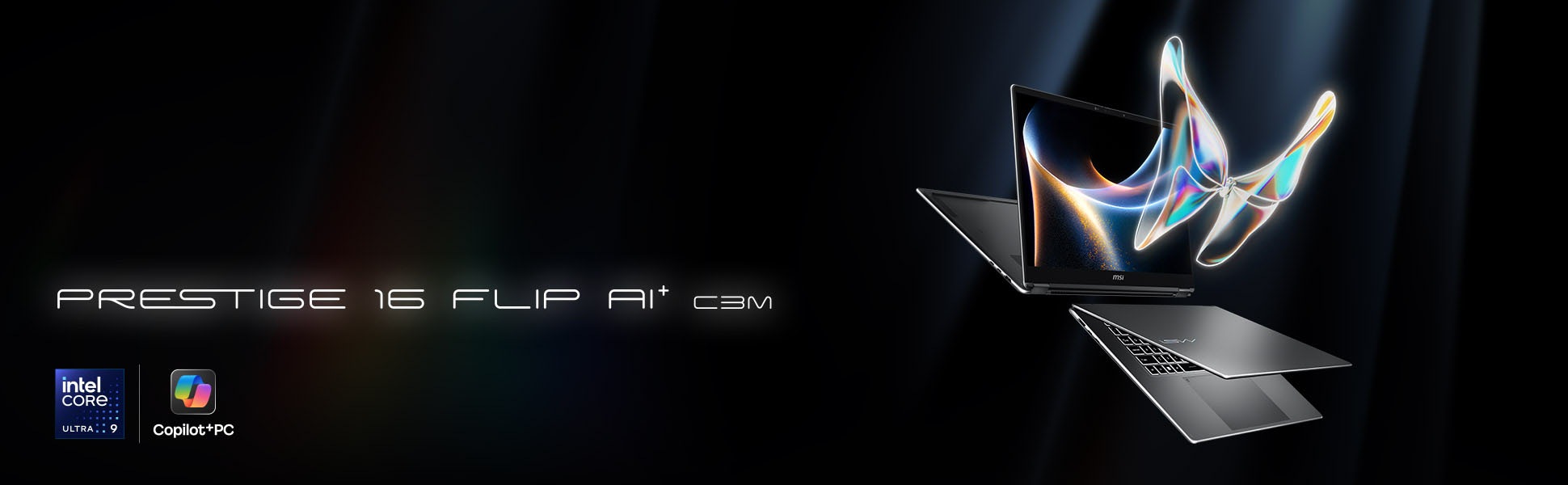 MSI Convertible Notebook »Prestige 16 Flip AI+ C3MTG-063« 40,7 cm / 16 ″ Intel Core Ultra 9 Intel Graphics 2.000 GB SSD