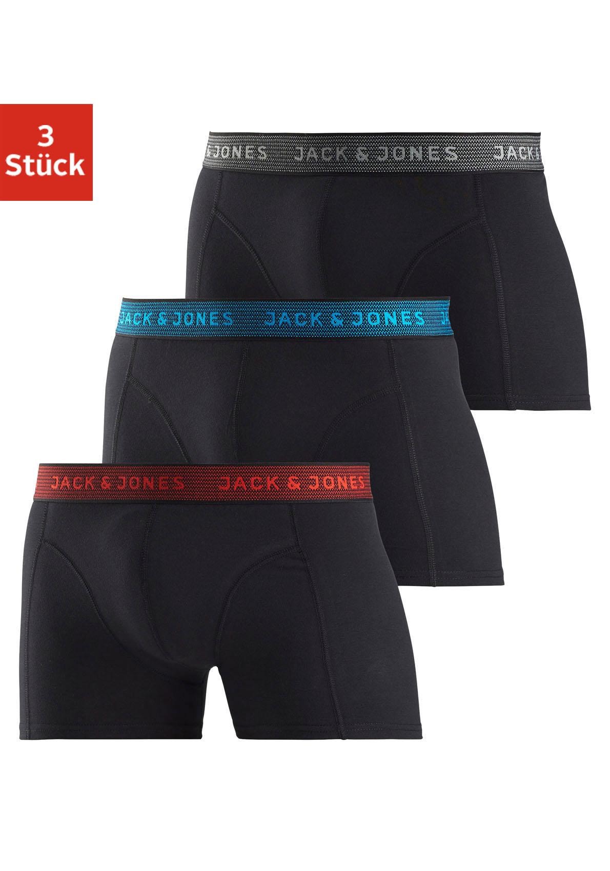 Jack & Jones Boxer "JAC Waistband Trunks", (Packung, 3 St.)