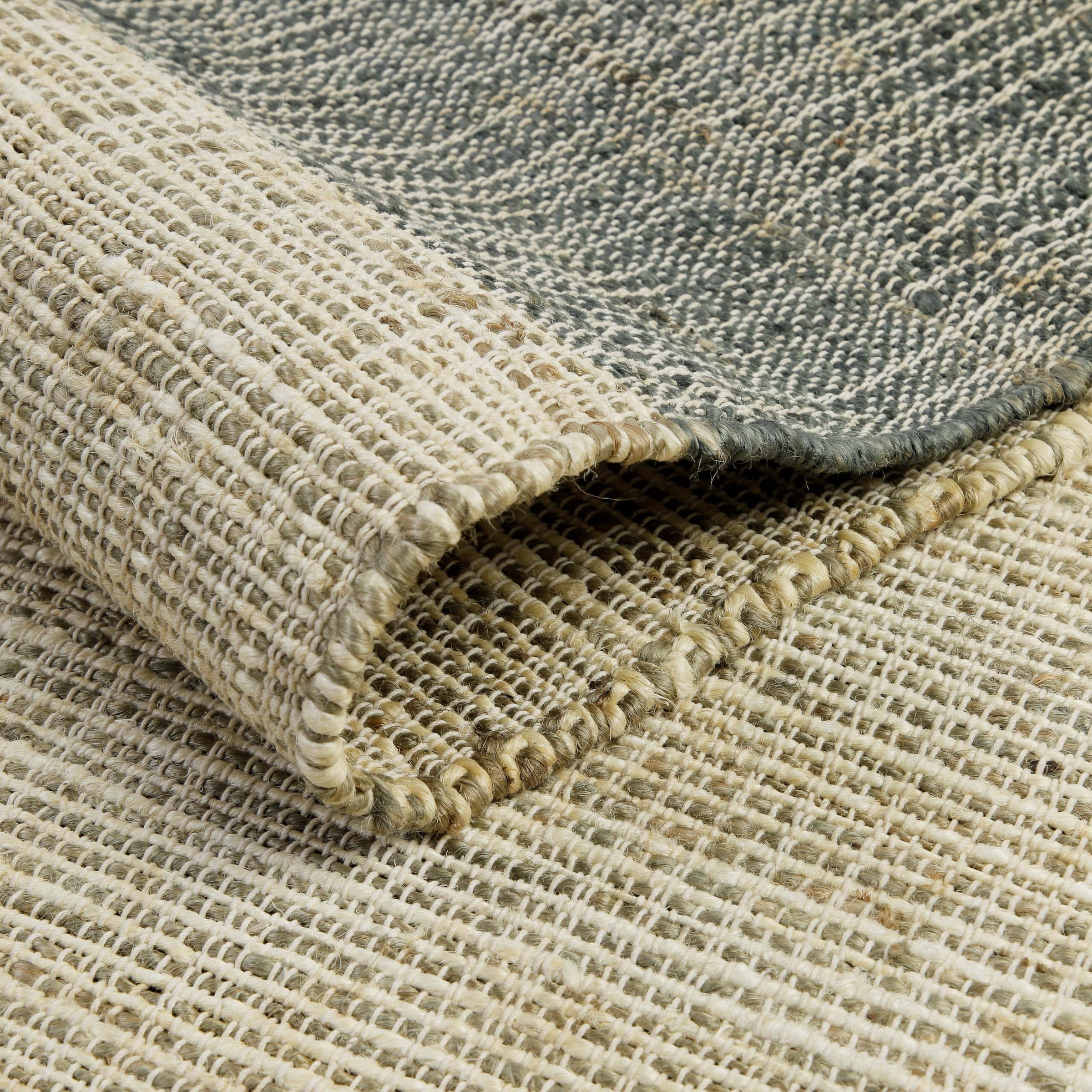 my home Teppich »Bennii«, rechteckig, 4 mm Höhe, 80% Jute, handgewebt, mit Fransen, Wohnzimmer, Naturfaser