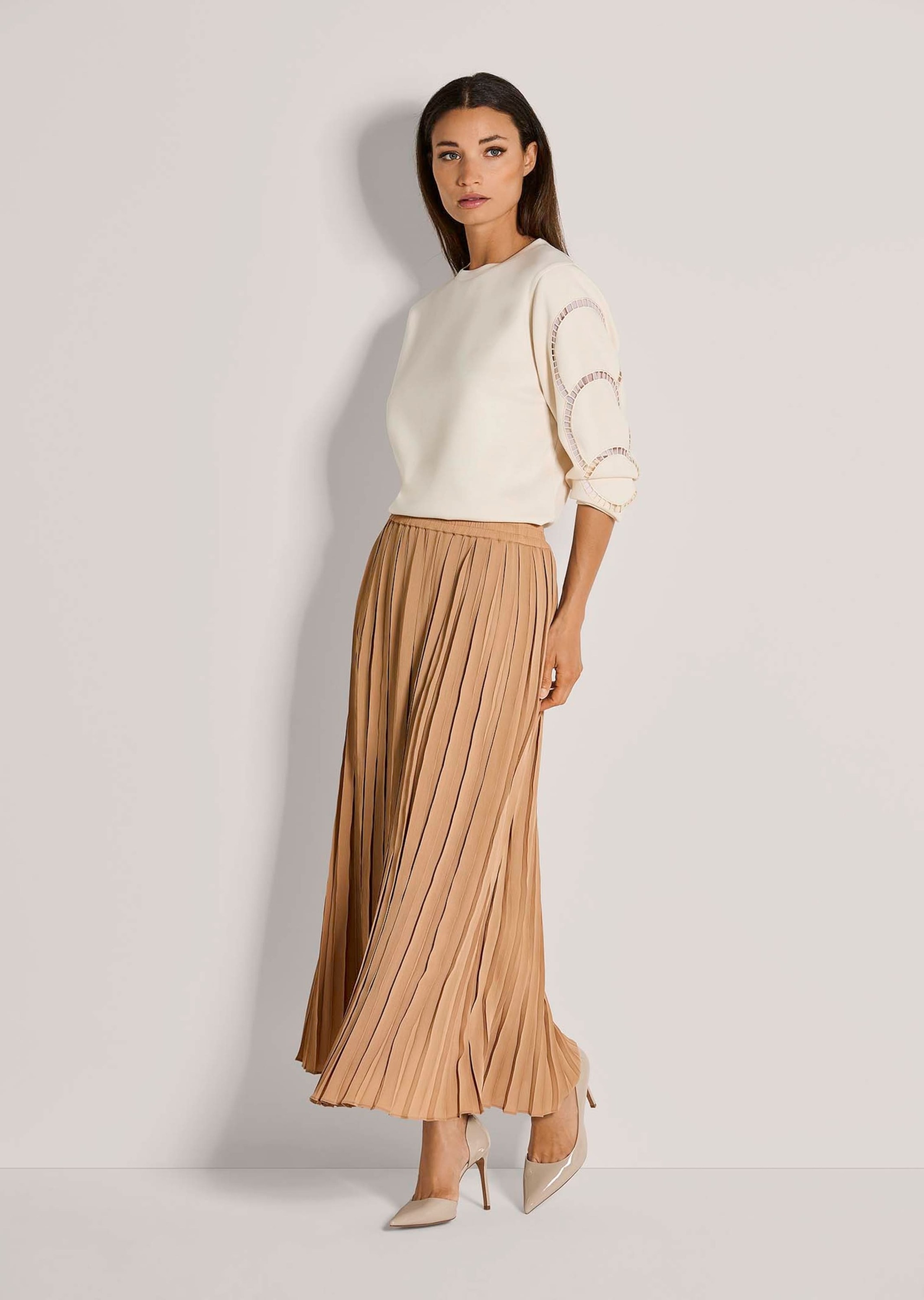 MADELEINE Midirock "Plisseerock Eleganter Crinkle-Rock mit Plisseefalten" P günstig online kaufen