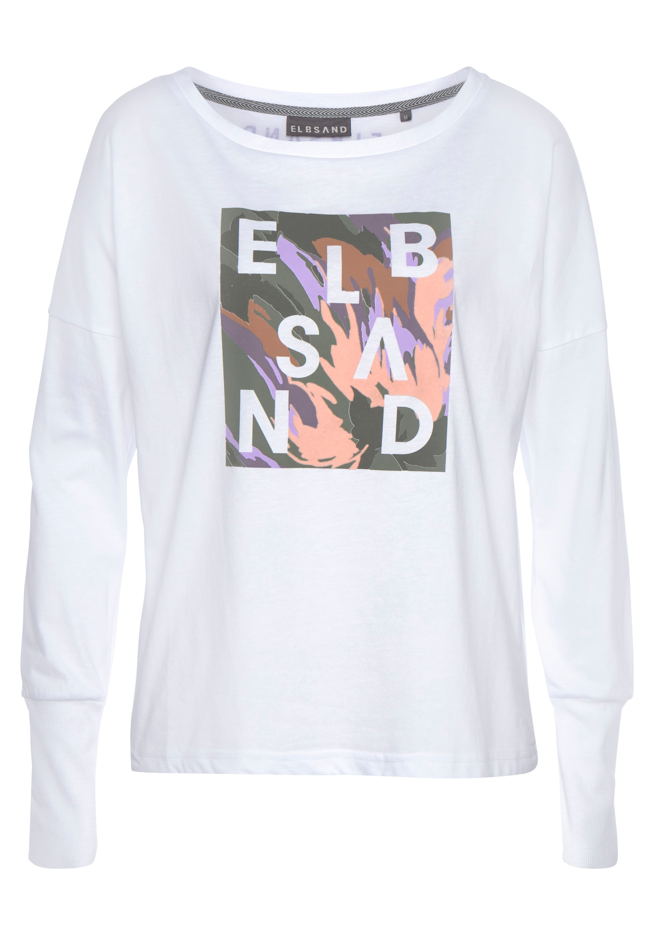 Elbsand Langarmshirt "Inea", mit Frontdruck, Longsleeve, lockerer Schnitt günstig online kaufen