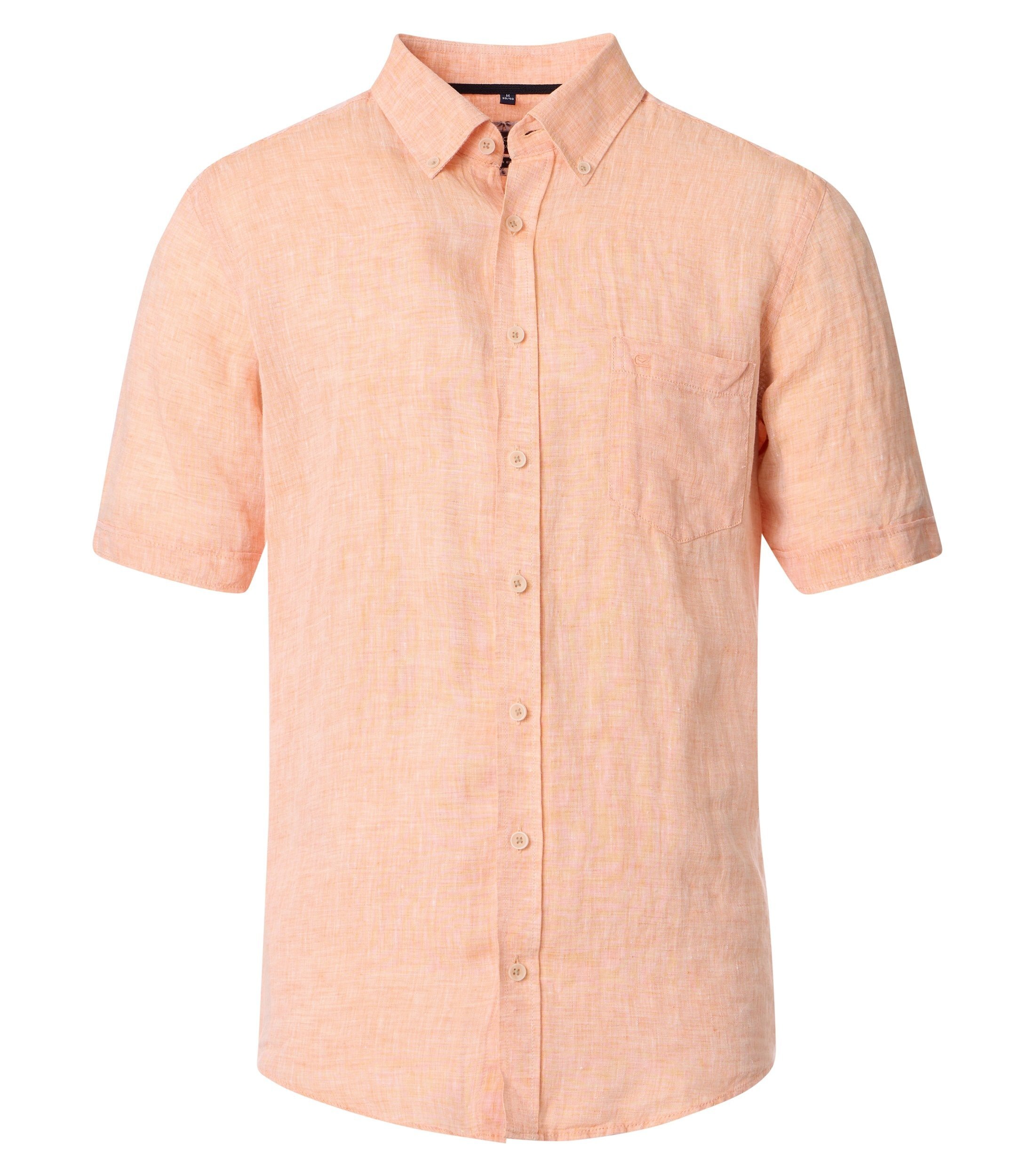 CASAMODA Kurzarmhemd "CASAMODA Leinenhemd Kurzarm uni" günstig online kaufen
