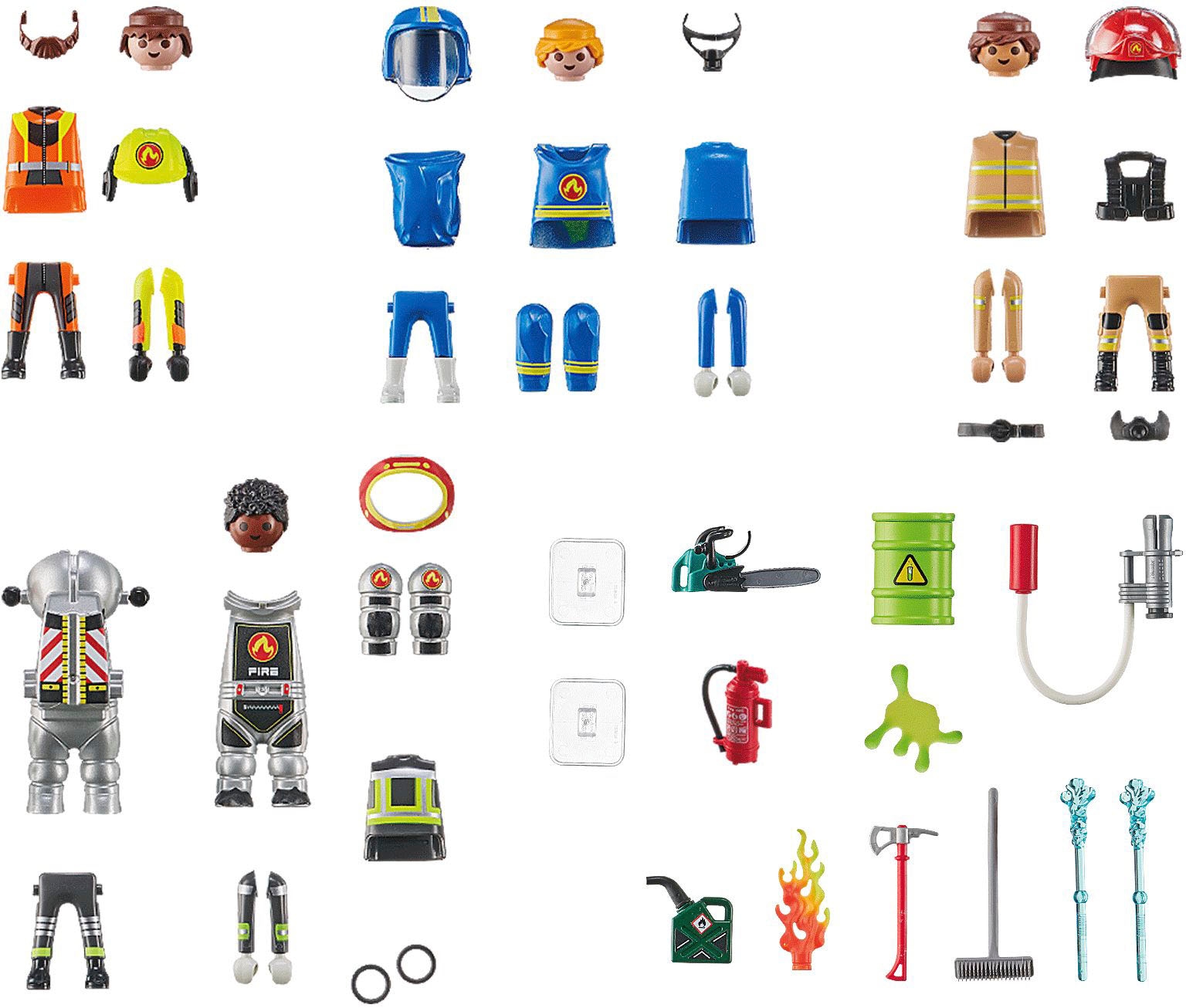 Playmobil® Konstruktions-Spielset »Action Heroes, Feuerwehr (71468), My Figures«, (70 St.), Made in Europe