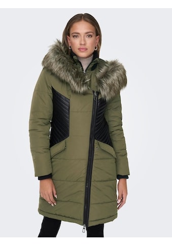 ONLY Steppjacke »ONLLITTA FUR HOOD COAT CC ...