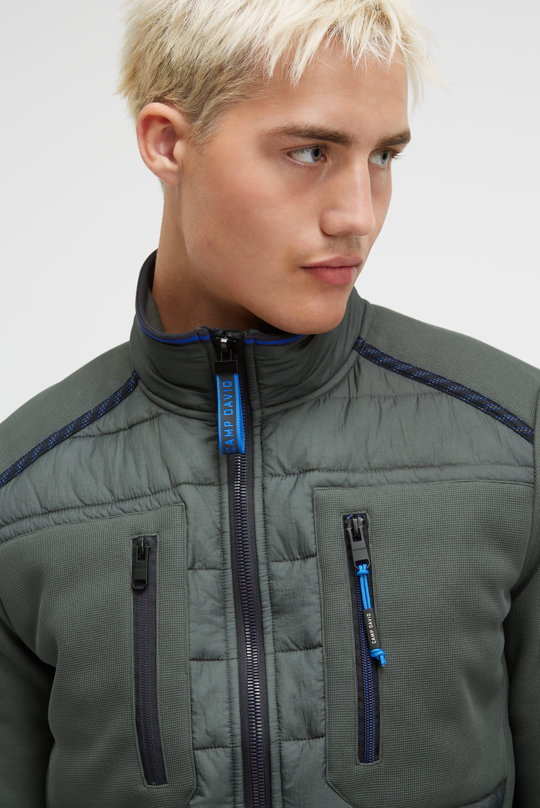 CAMP DAVID Fleecejacke, ohne Kapuze, mit Brusttaschen
