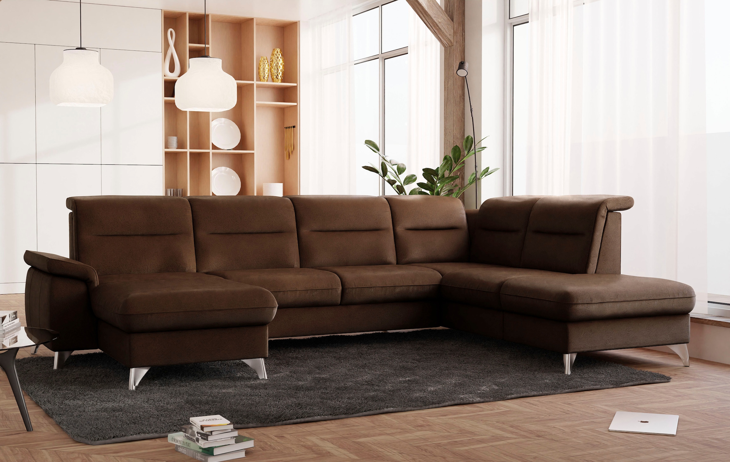 sit&more Wohnlandschaft "Astoria U-Form" wahlweise mit motorischer Relaxfun günstig online kaufen