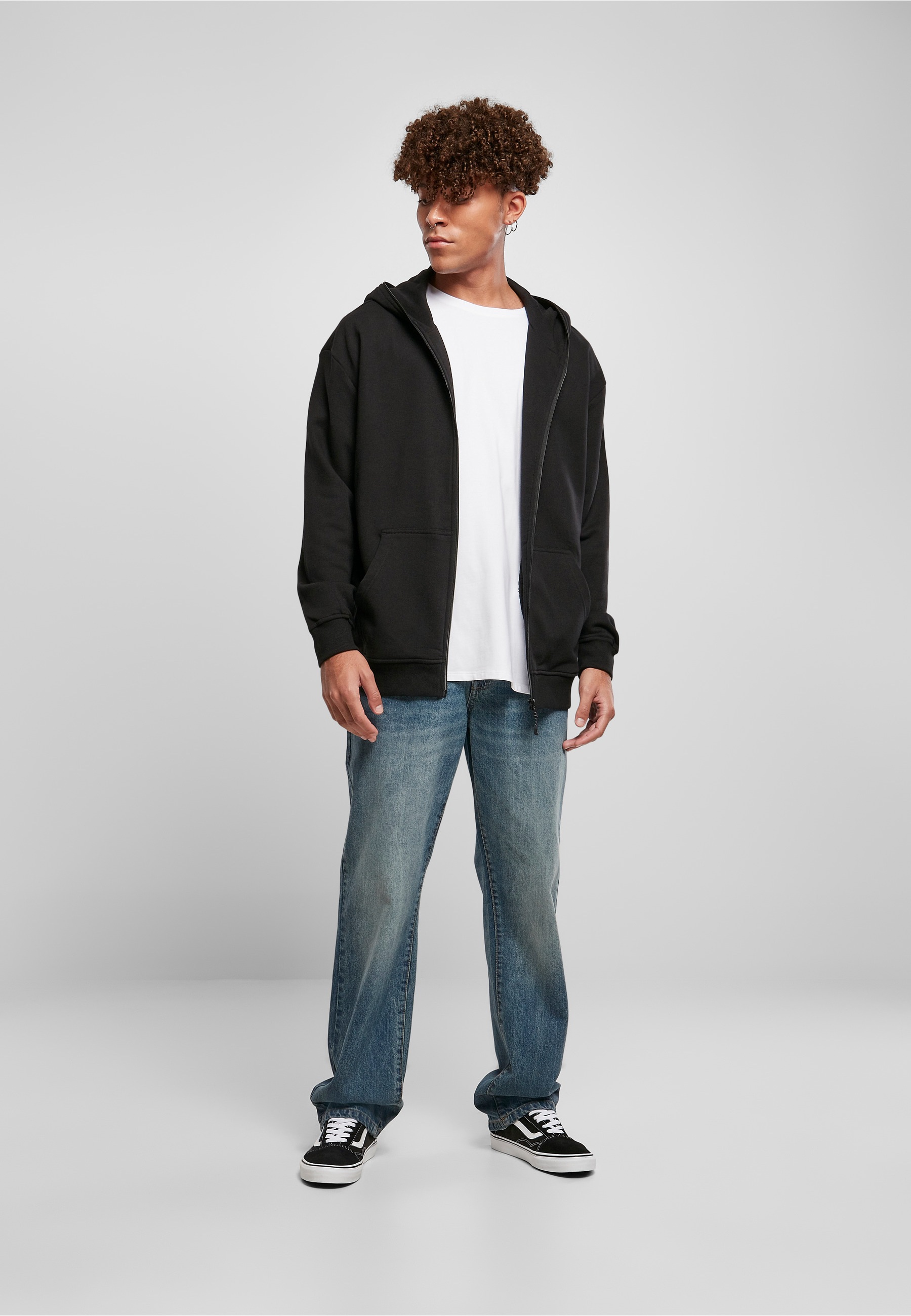 URBAN CLASSICS Kapuzenpullover »Urban Classics Herren Organic Full Zip Hoodie« 1 Stk.