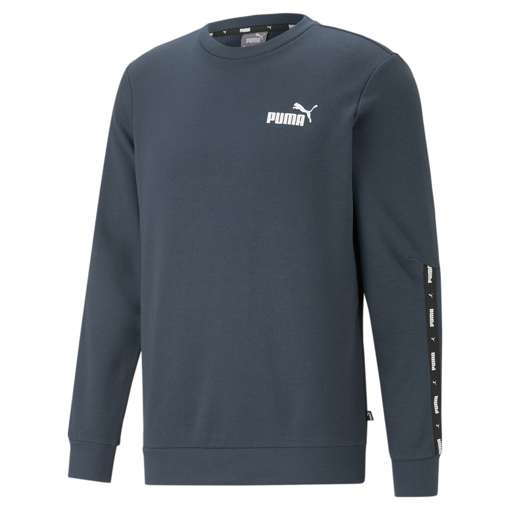PUMA Sweatshirt »Essentials+ Sweatshirt mit Rundhalsausschnitt und Logo-Tape«