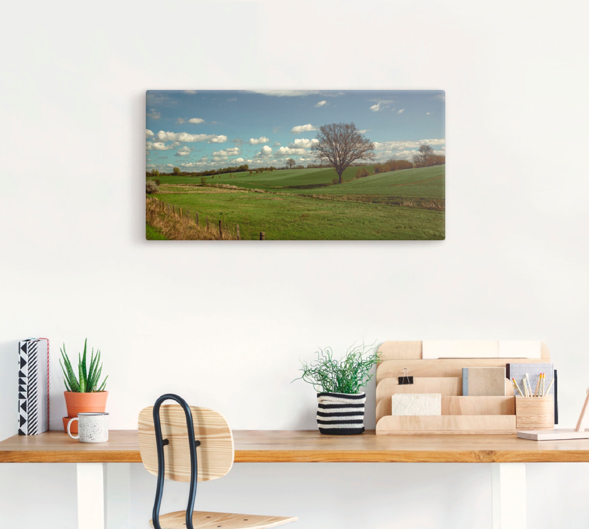 Thumbnail - Artland Wandbild "Natur pur", Felder, (1 St.), als Leinwandbild, Wandaufkleber in verschied. Größen