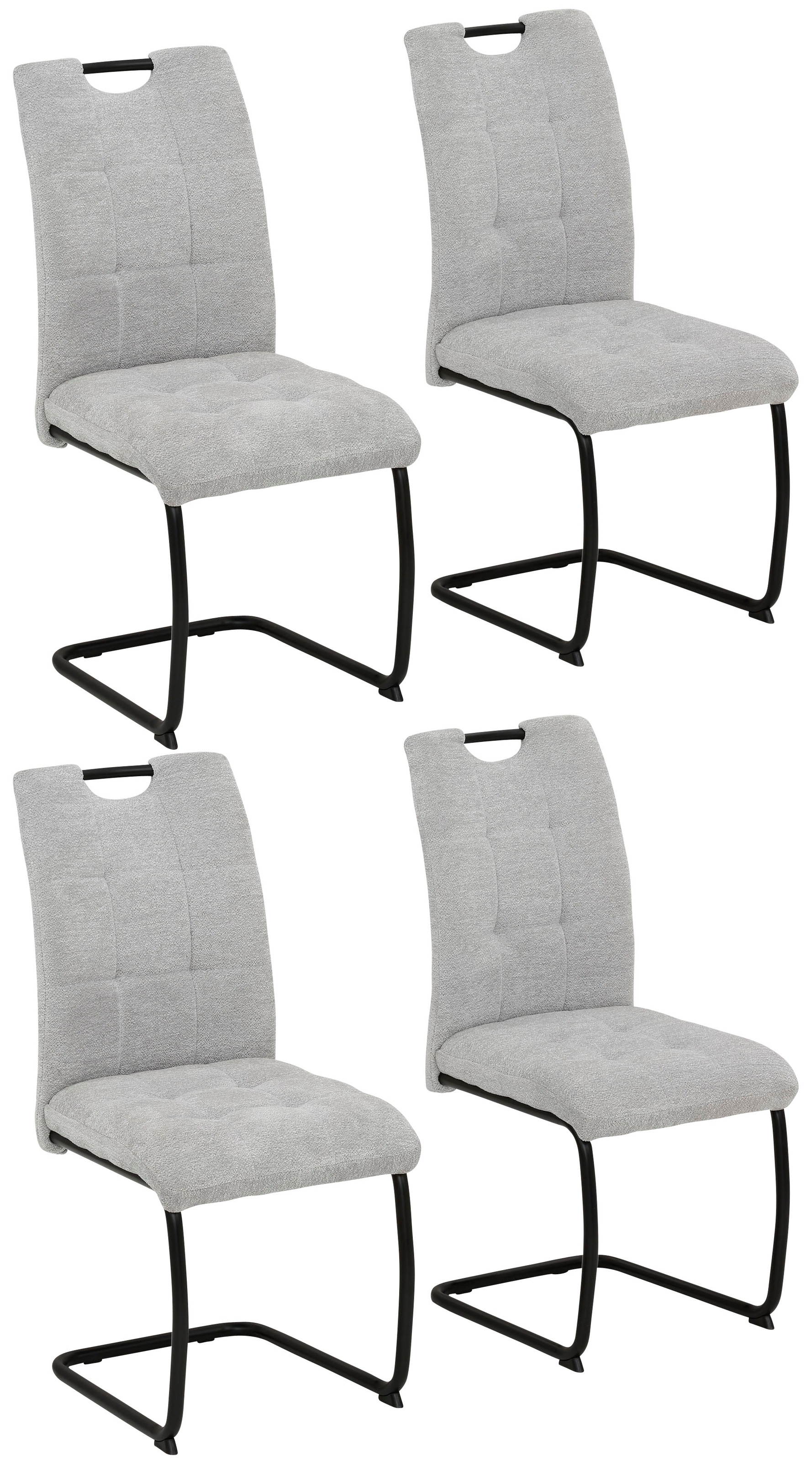 HELA Freischwinger "LEONA Esszimmerstuhl" () 4 Stk.Küchenstuhl, für den Ess günstig online kaufen