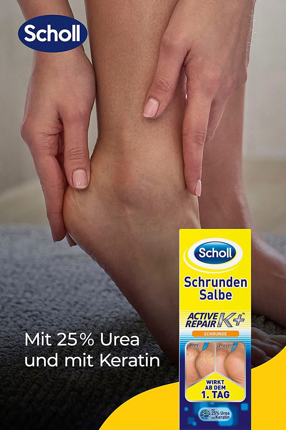 Thumbnail - Scholl Fußcreme "Active Repair K+" Schrunden Salbe