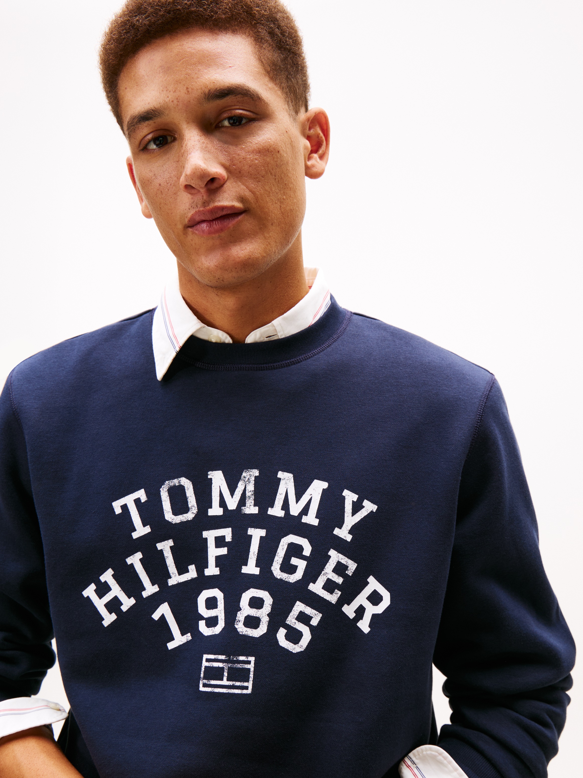 Tommy Hilfiger Sweatshirt "HILFIGER ARCH", normale Passform, kontrastfarben günstig online kaufen