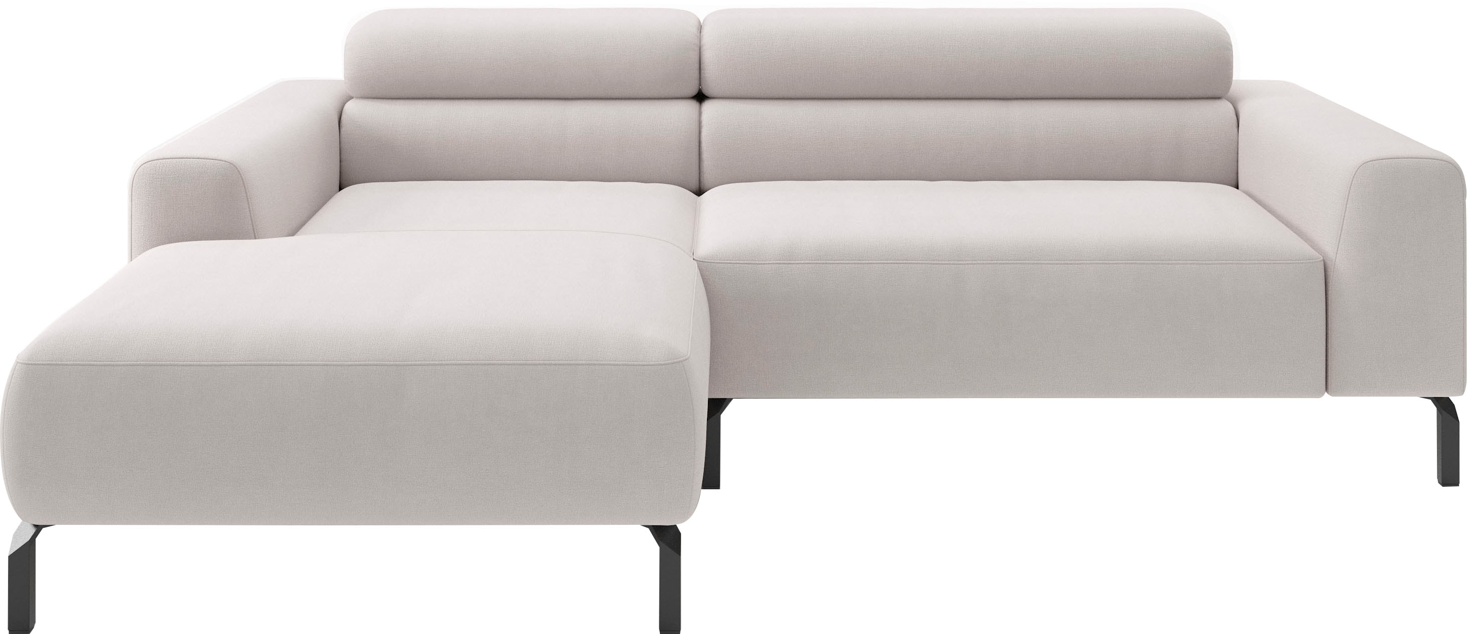 Home affaire Ecksofa "Ecksofa, L-Form, incl. Kopfteilverstellung, Breite 223 cm" wahlweise elektrische Sitztiefenverstellung